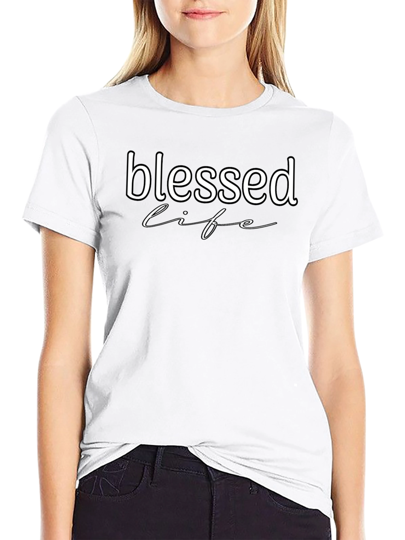 Blessed Life Graphic Tee - Black