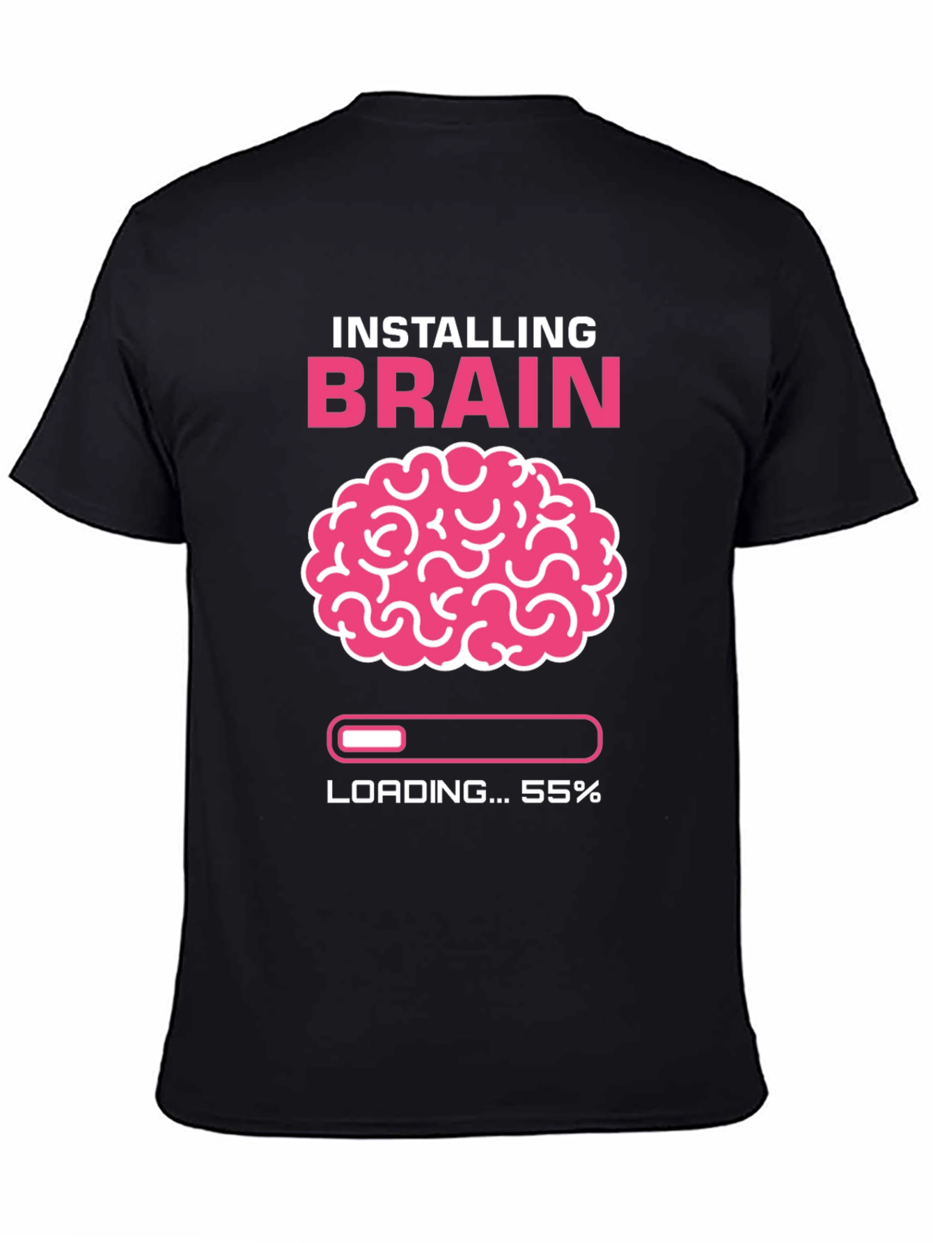 Installing Brain T-Shirt - Funny Nerd Tee