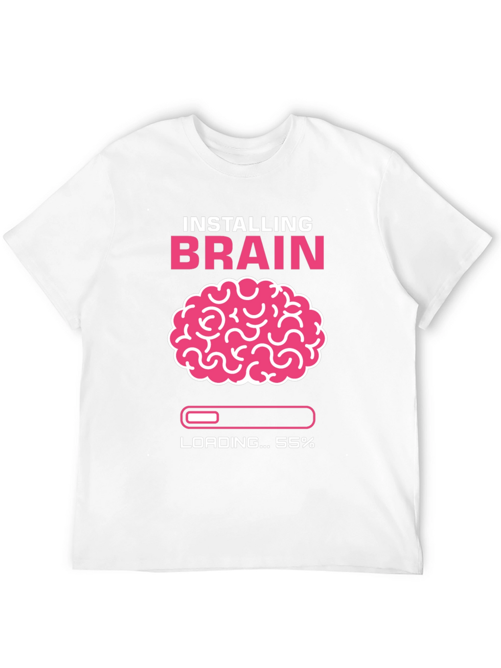 Installing Brain T-Shirt - Funny Nerd Tee