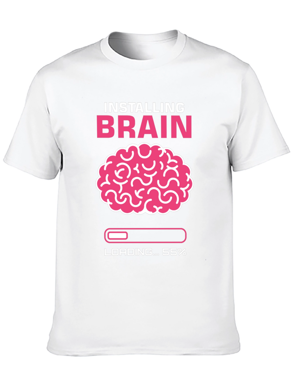 Installing Brain T-Shirt - Funny Nerd Tee