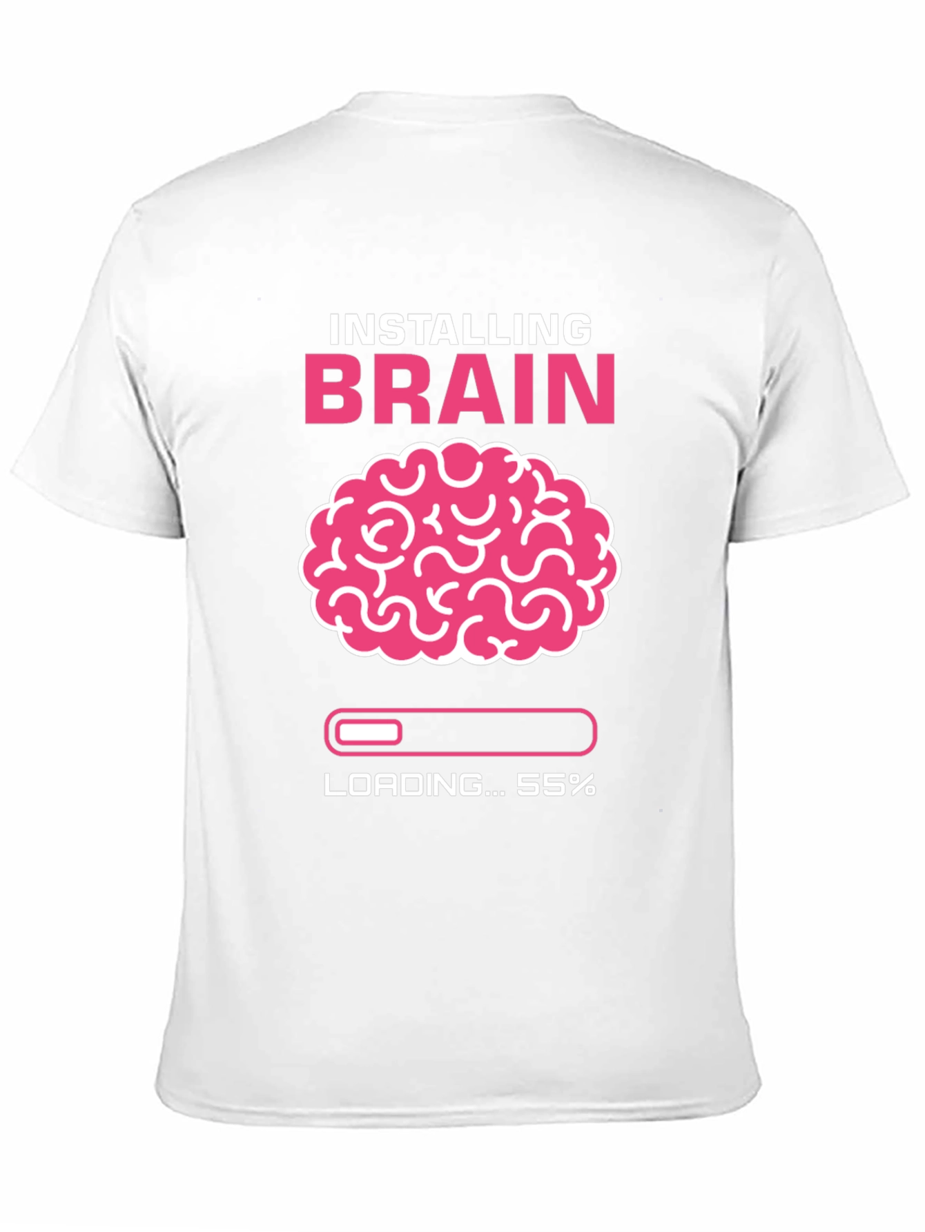 Installing Brain T-Shirt - Funny Nerd Tee