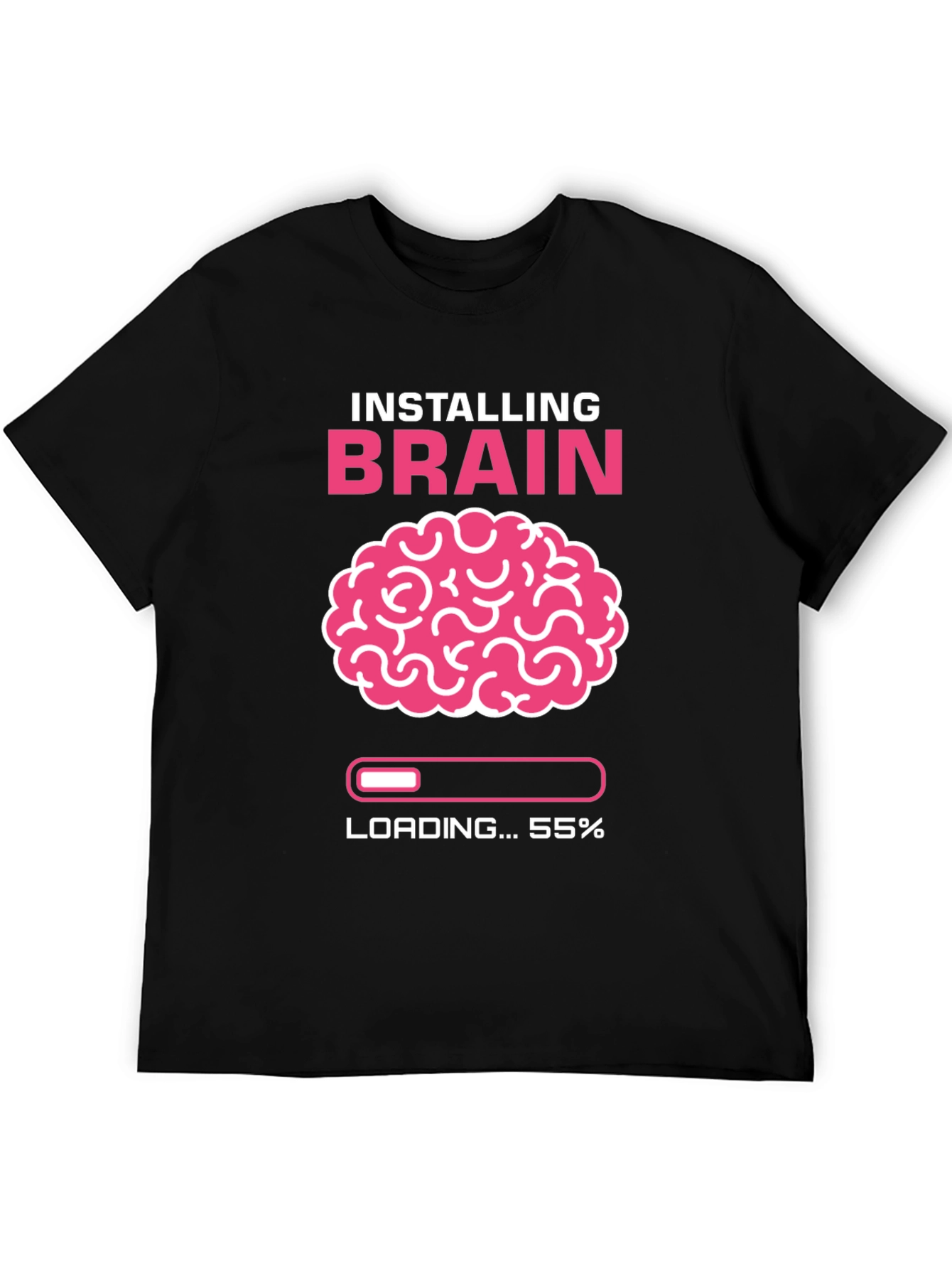 Installing Brain T-Shirt - Funny Nerd Tee