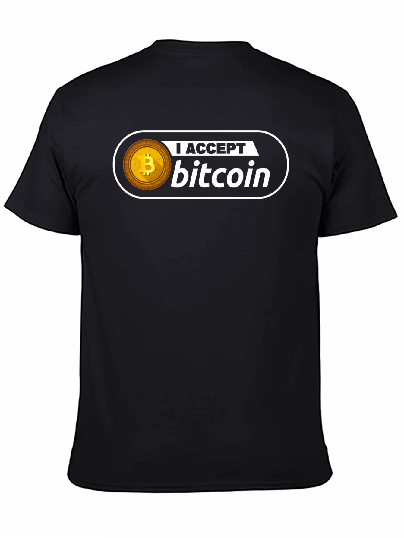 I Accept Bitcoin Graphic Tee - Crypto Currency T-Shirt