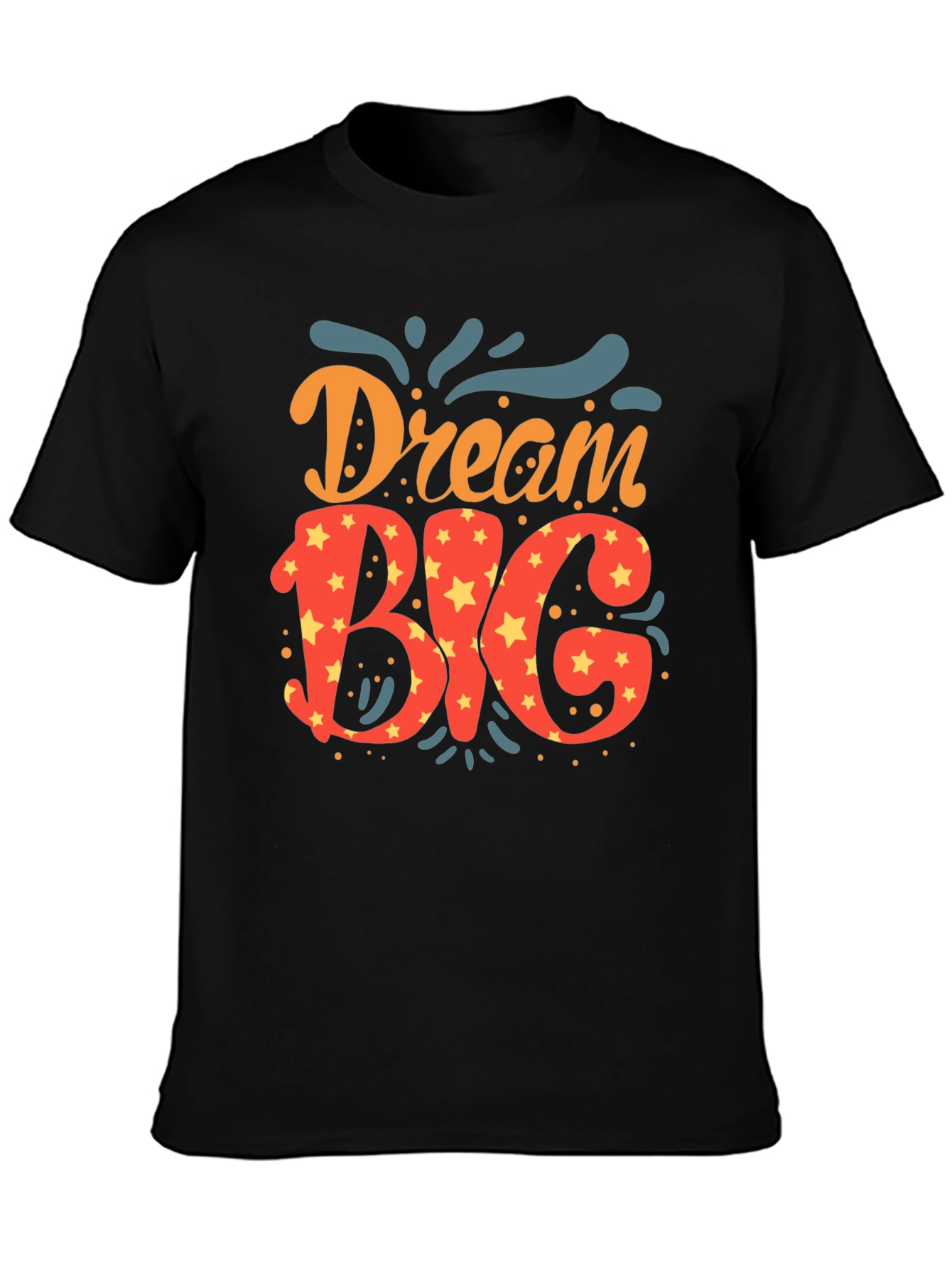 Dream Big Graphic Tee - Black Casual Shirt