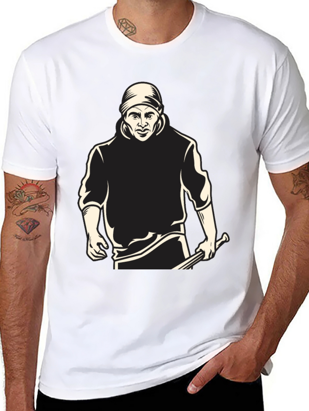 Graphic Tee - Man with Bat