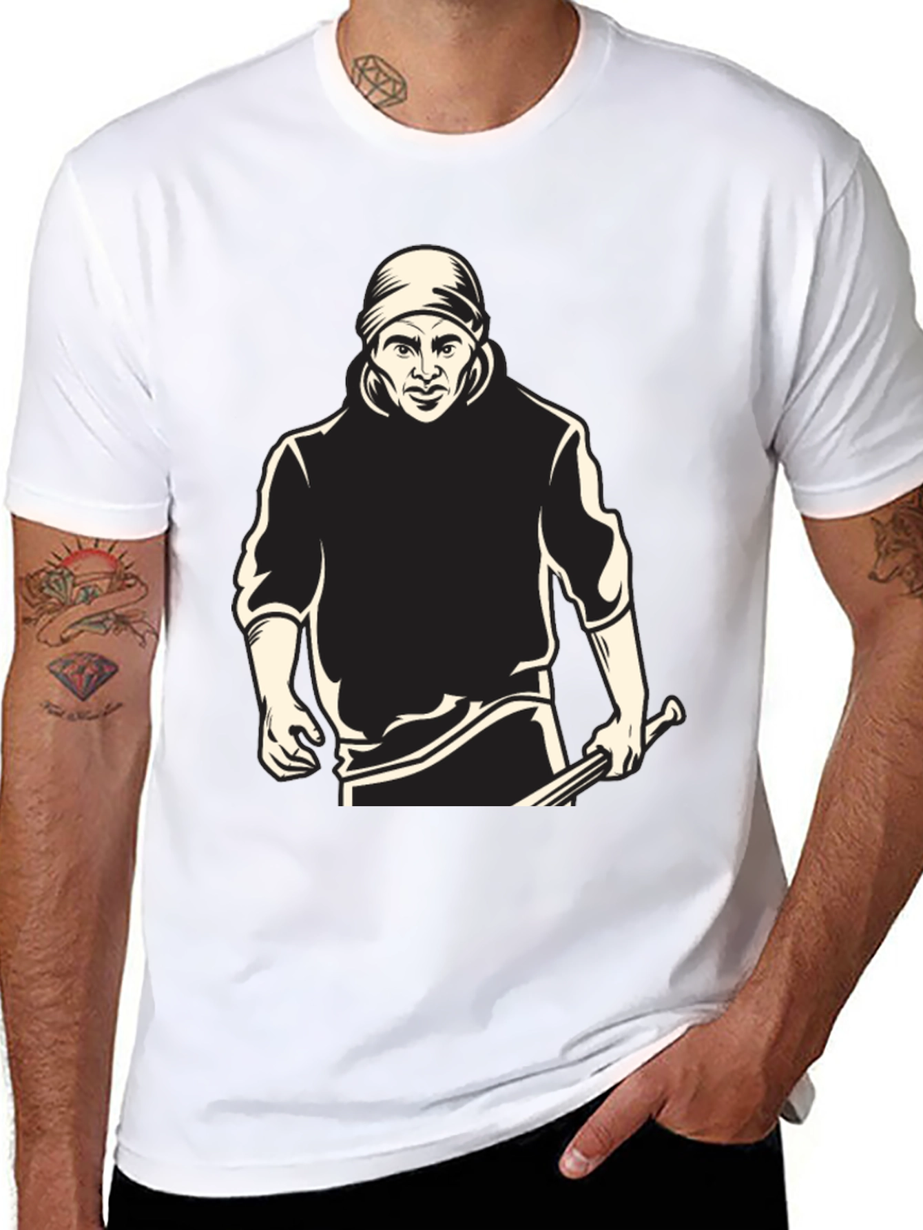 Graphic Tee - Man with Bat