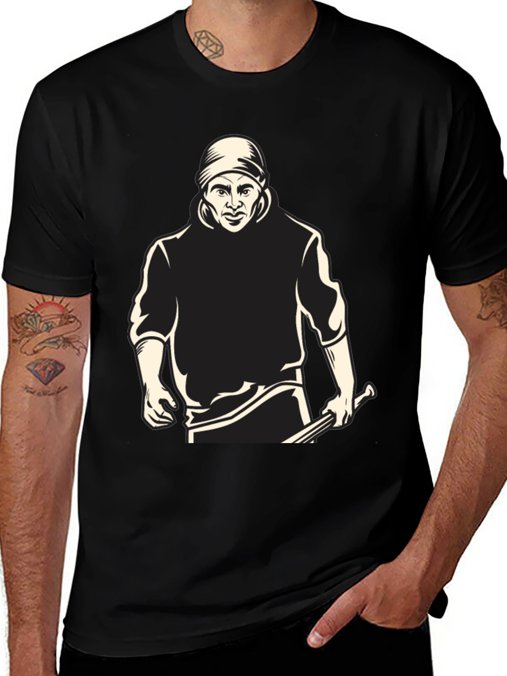 Graphic Tee - Man with Bat