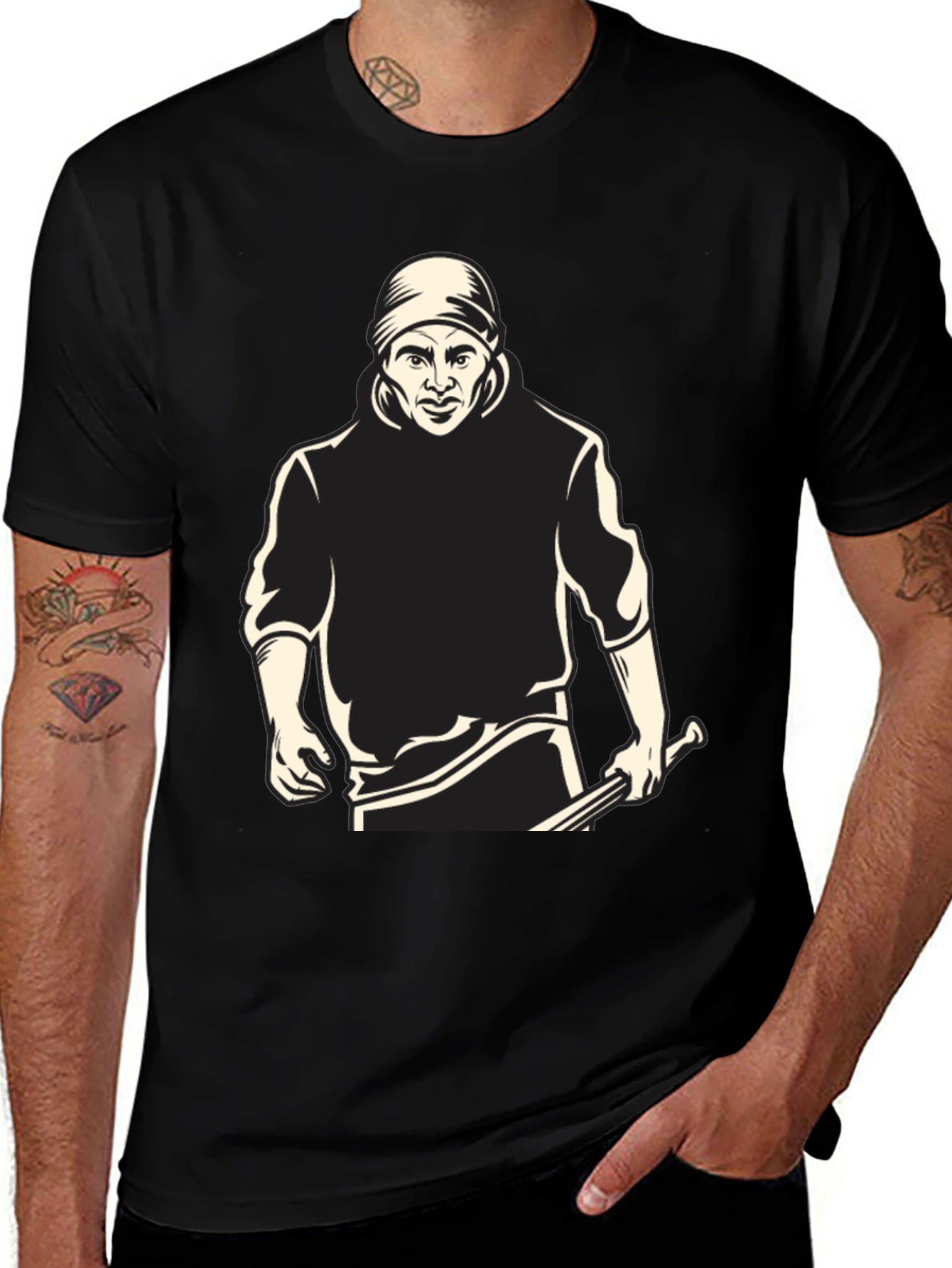 Graphic Tee - Man with Bat