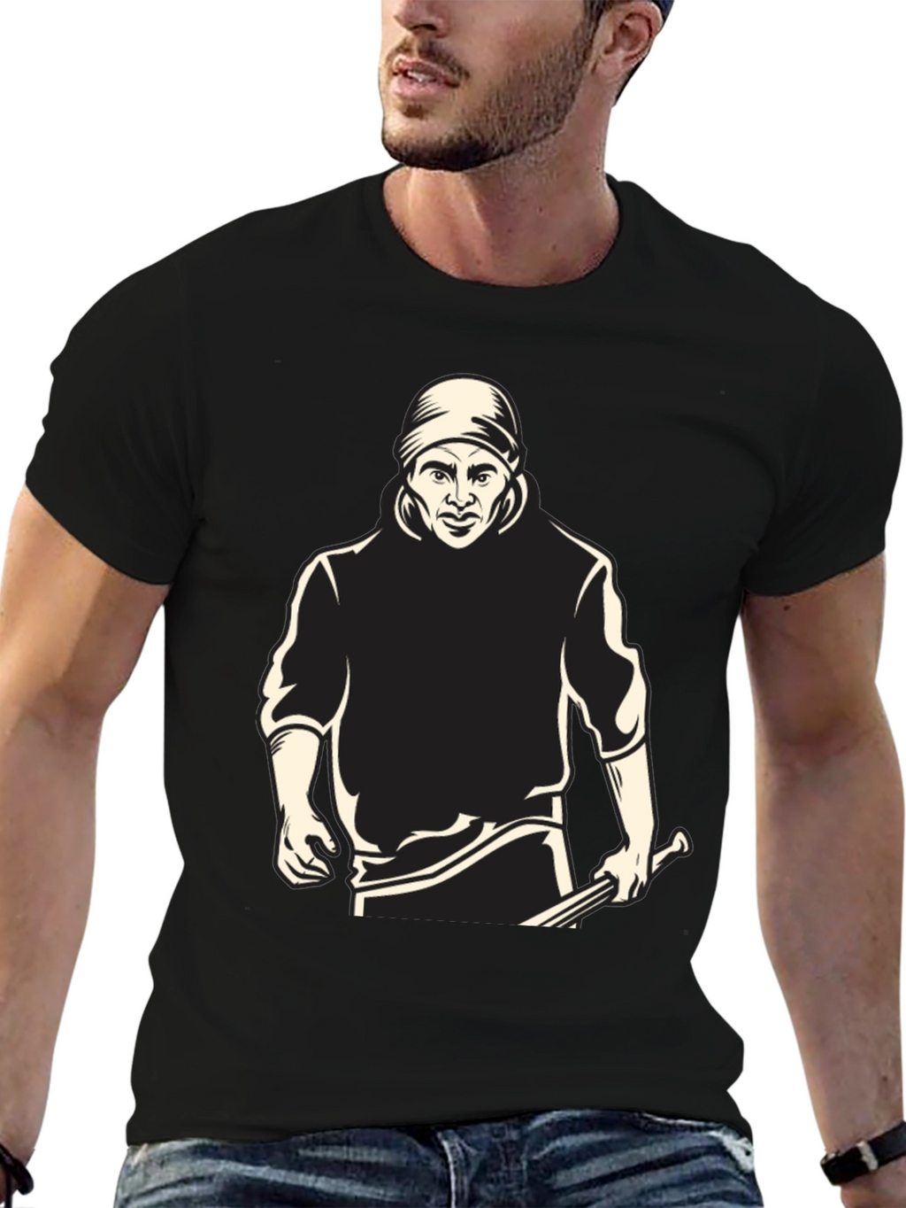 Graphic Tee - Man with Bat