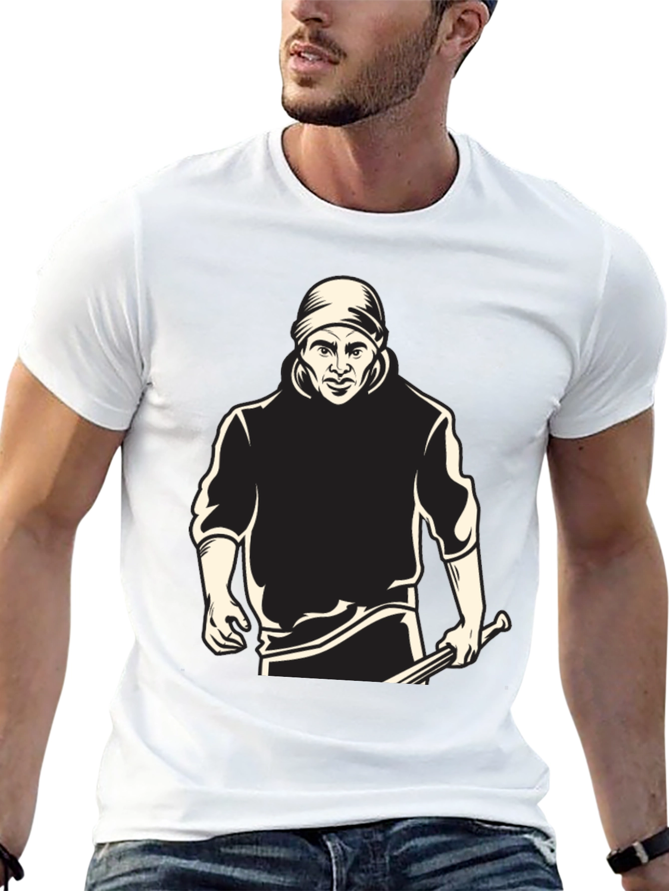 Graphic Tee - Man with Bat