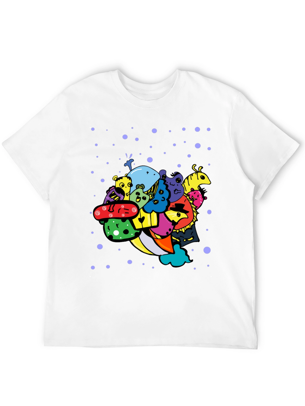 Funky Doodle Art Black T-Shirt