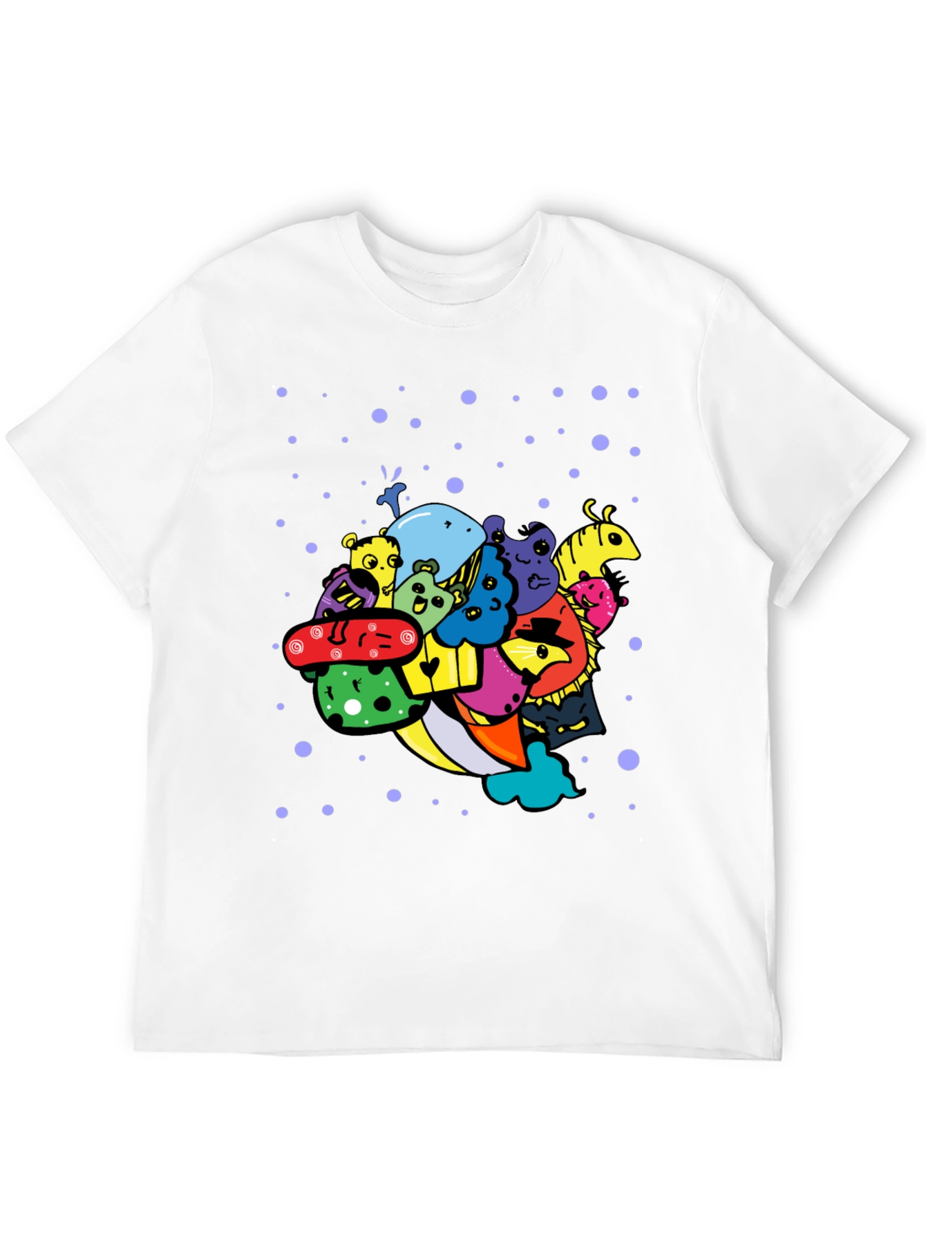 Funky Doodle Art Black T-Shirt