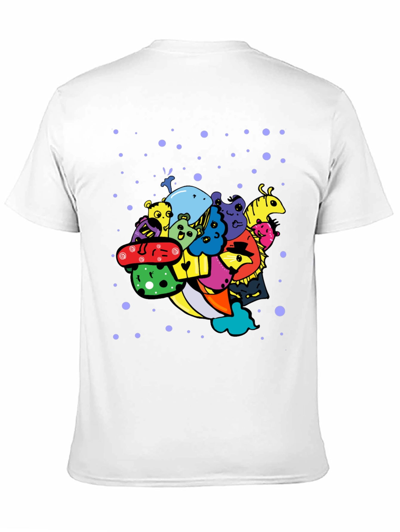 Funky Doodle Art Black T-Shirt