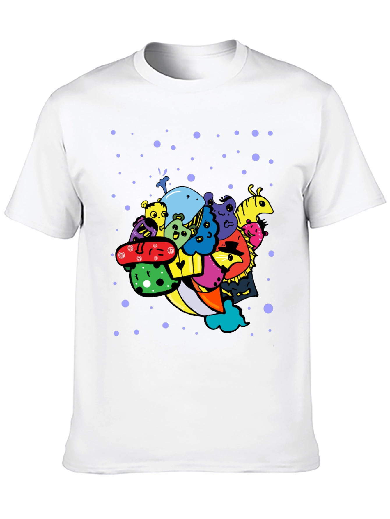 Funky Doodle Art Black T-Shirt