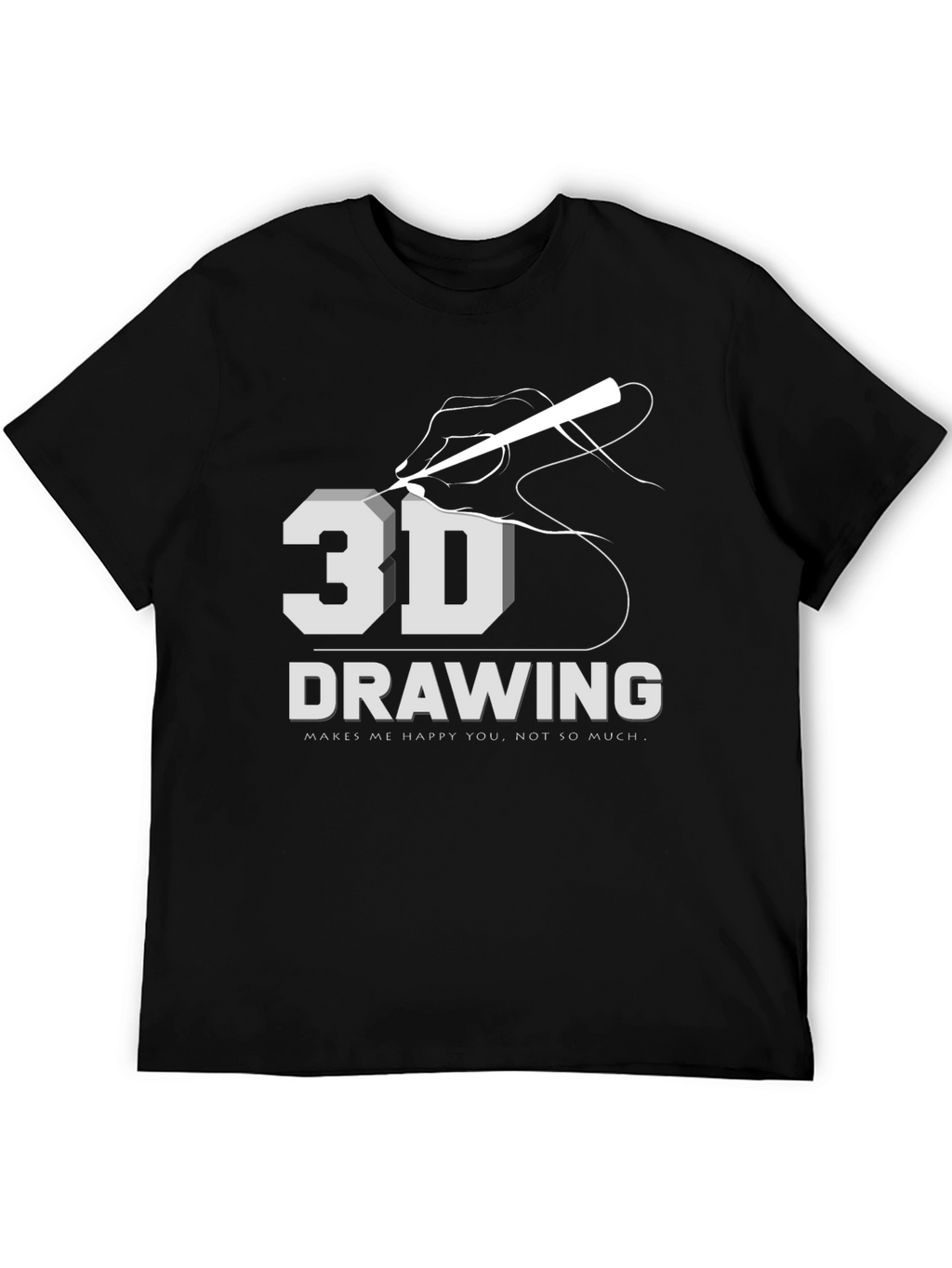3D Drawing T-Shirt: Art Lover Apparel
