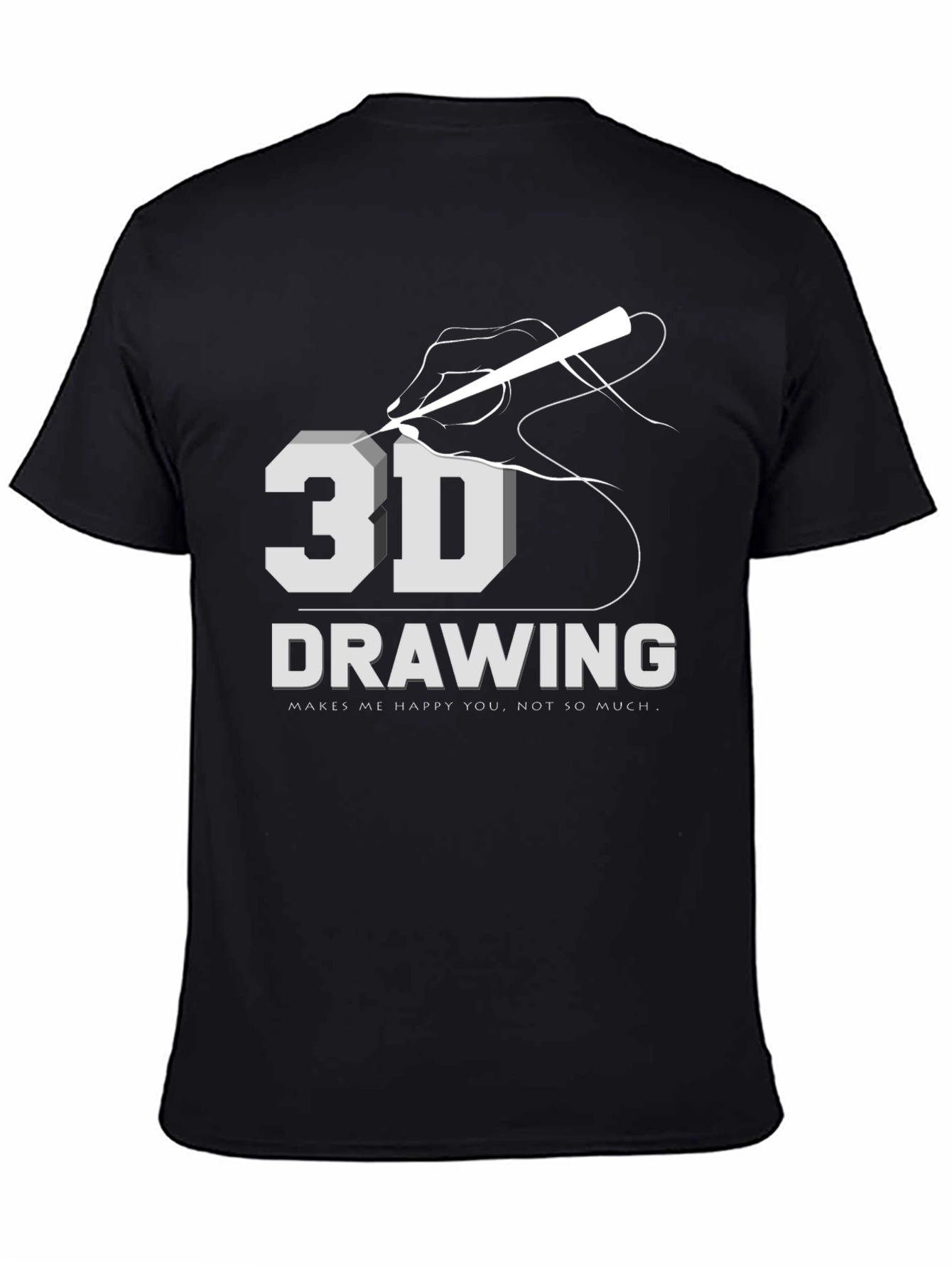 3D Drawing T-Shirt: Art Lover Apparel