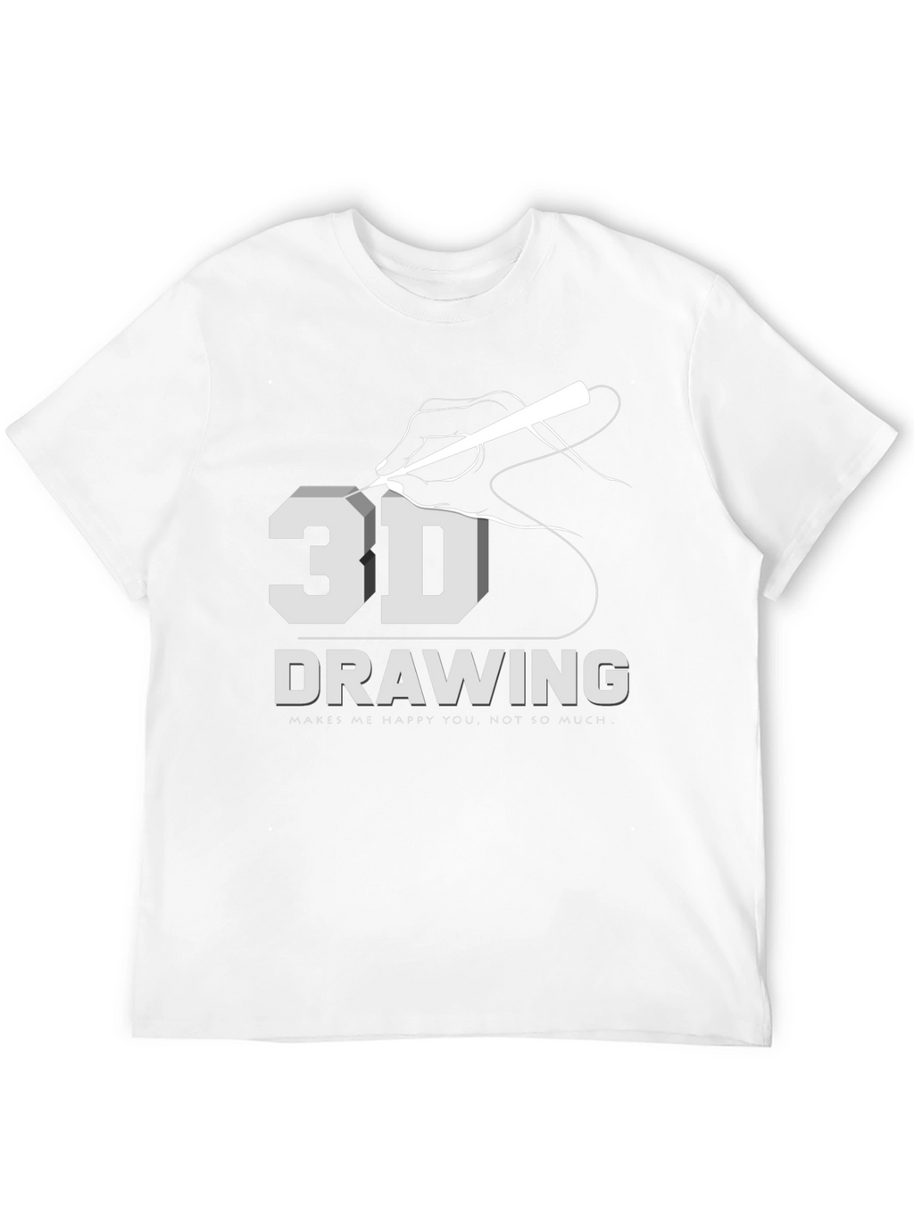3D Drawing T-Shirt: Art Lover Apparel