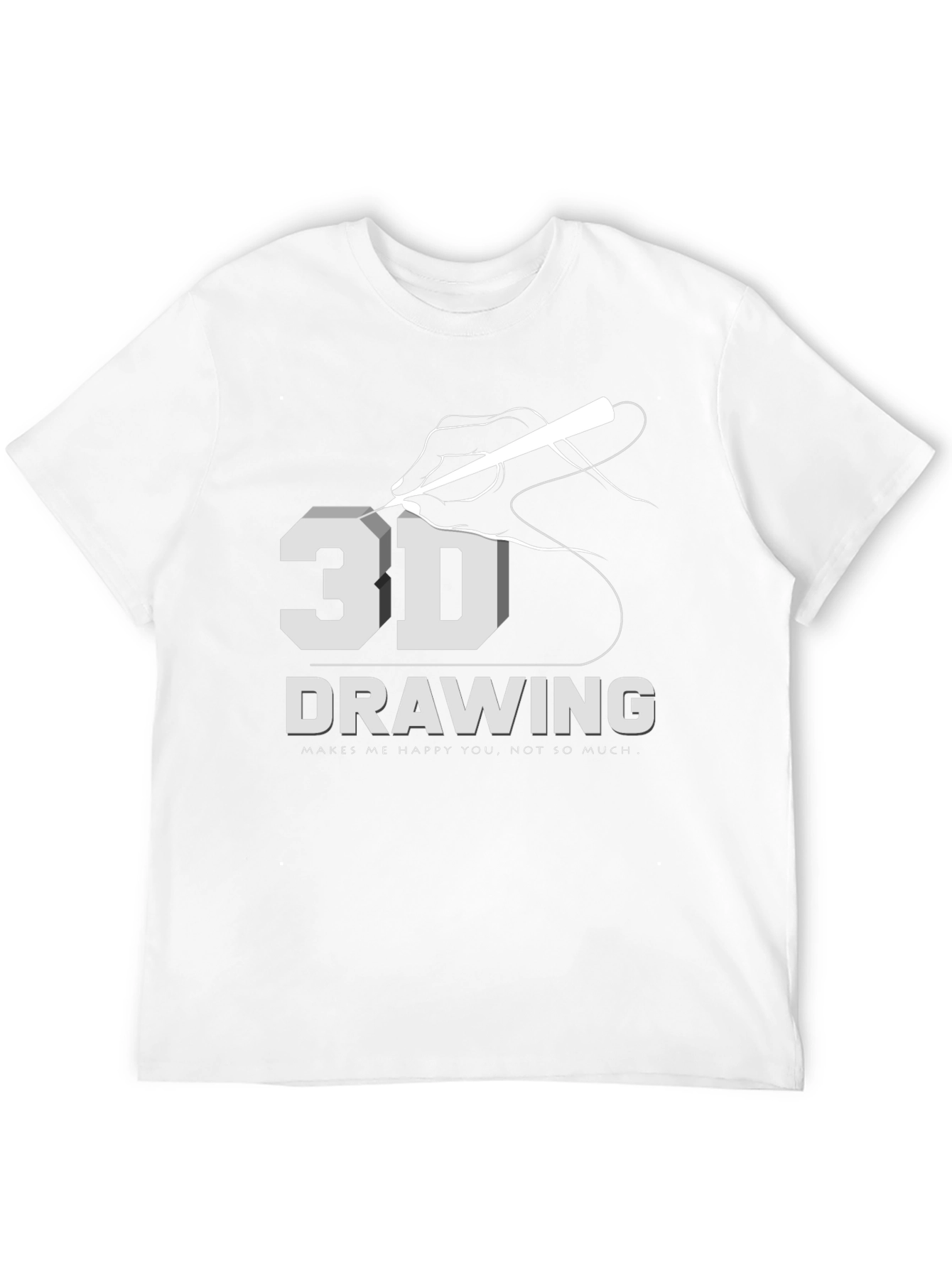 3D Drawing T-Shirt: Art Lover Apparel