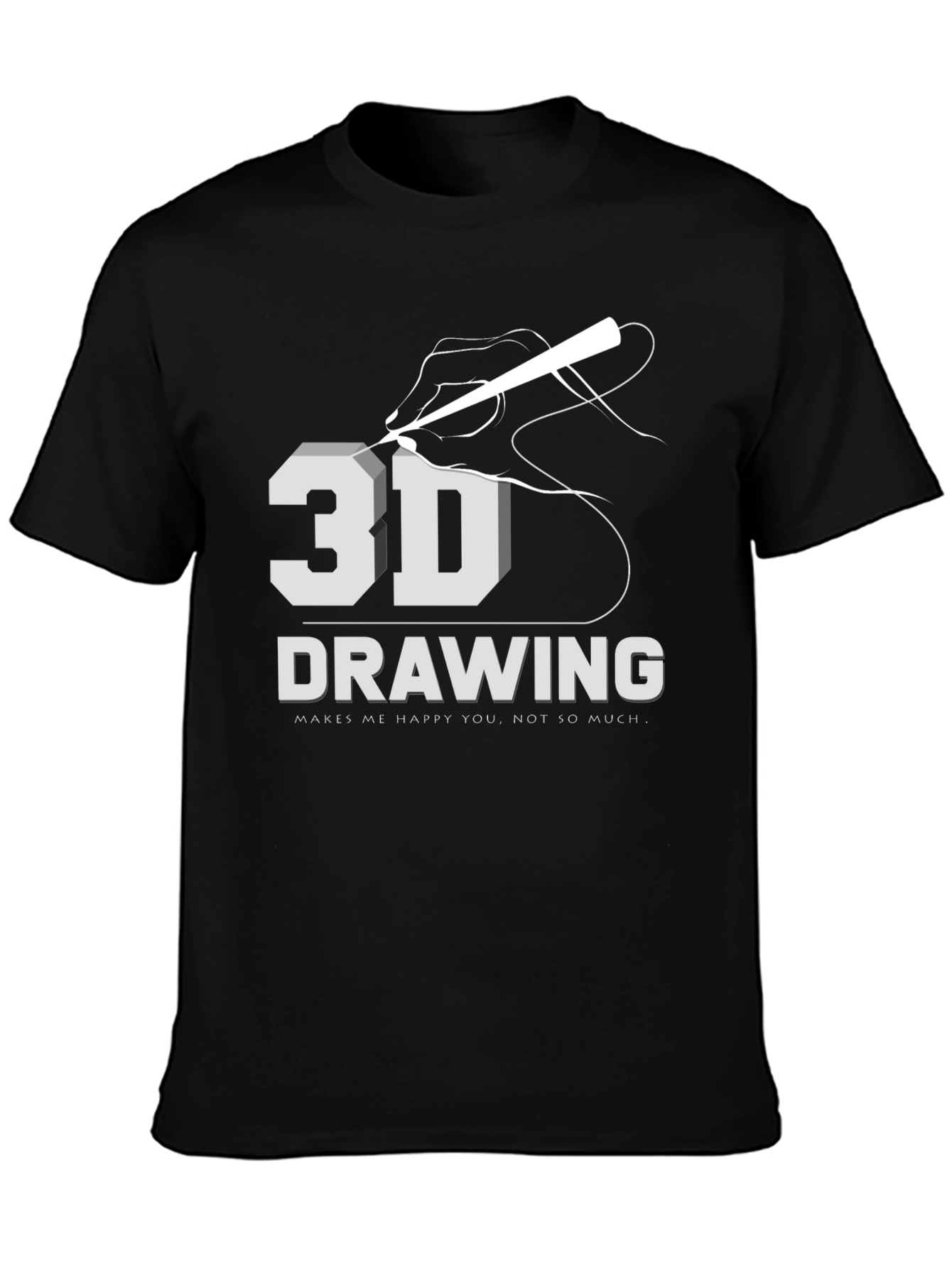 3D Drawing T-Shirt: Art Lover Apparel