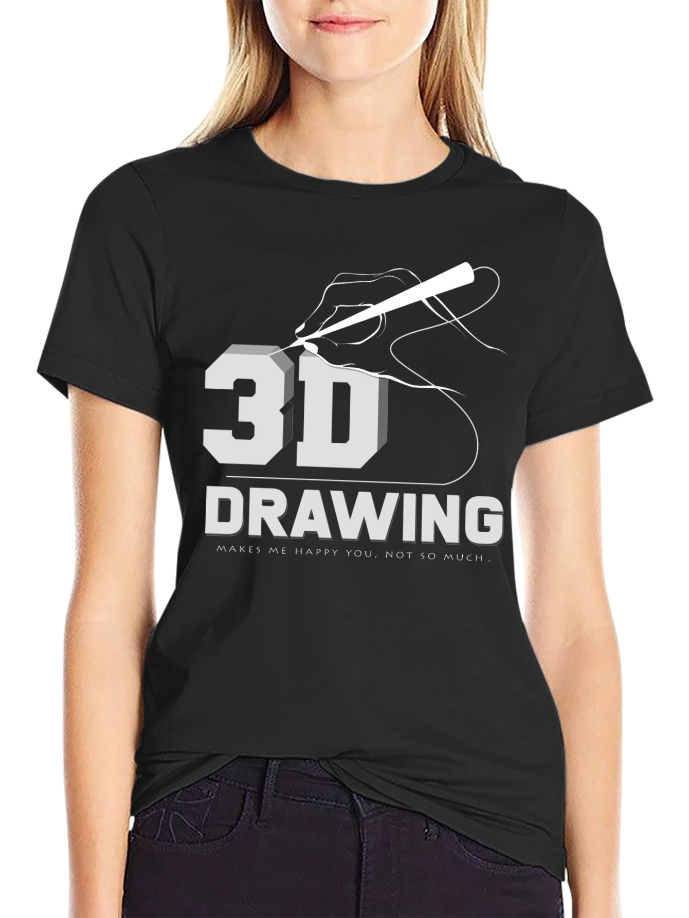 3D Drawing T-Shirt: Art Lover Apparel