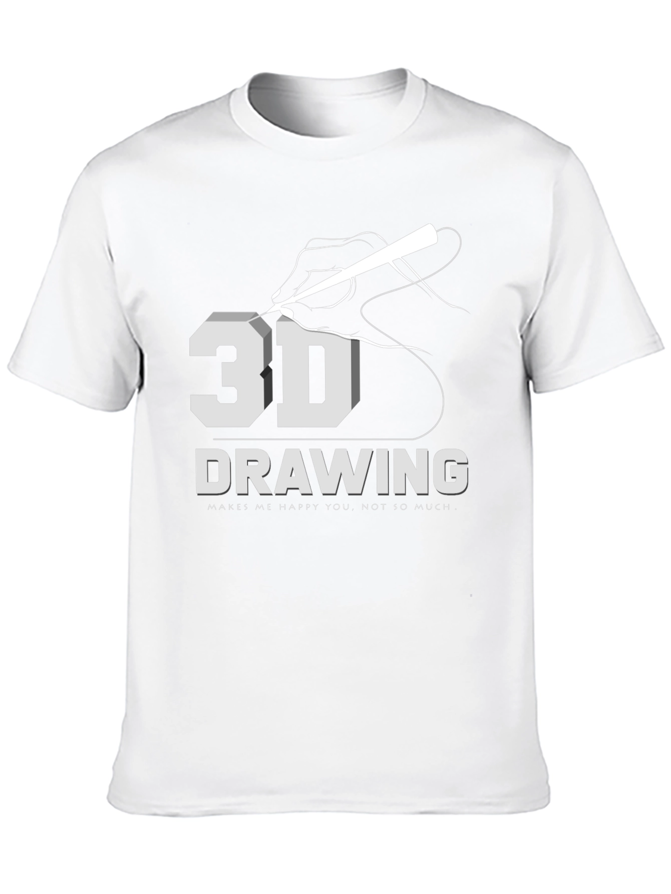 3D Drawing T-Shirt: Art Lover Apparel