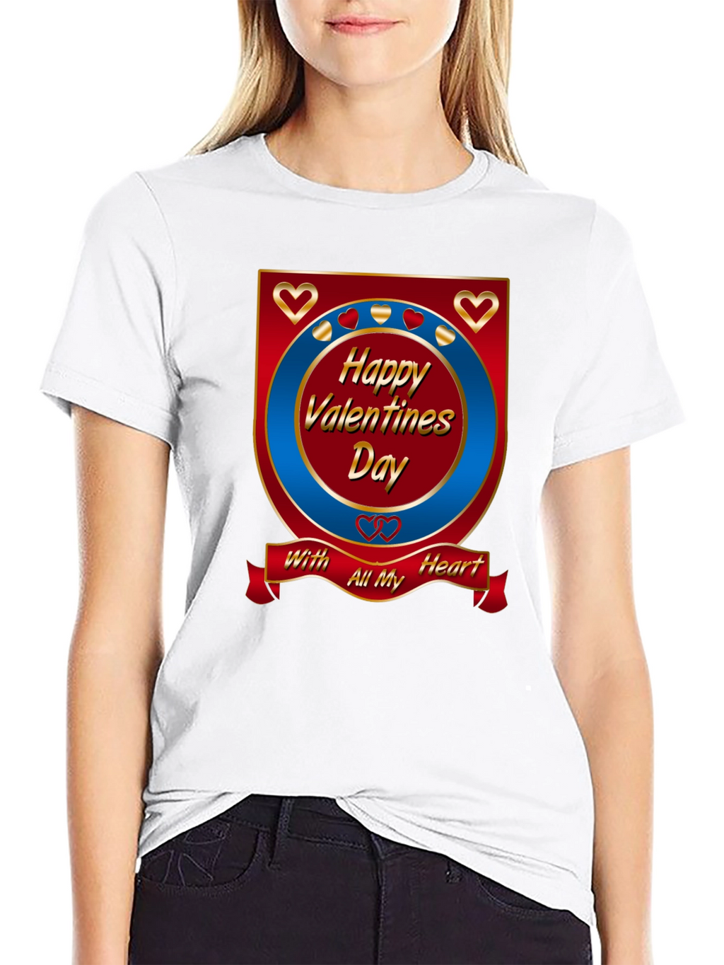 Happy Valentines Day Graphic T-Shirt