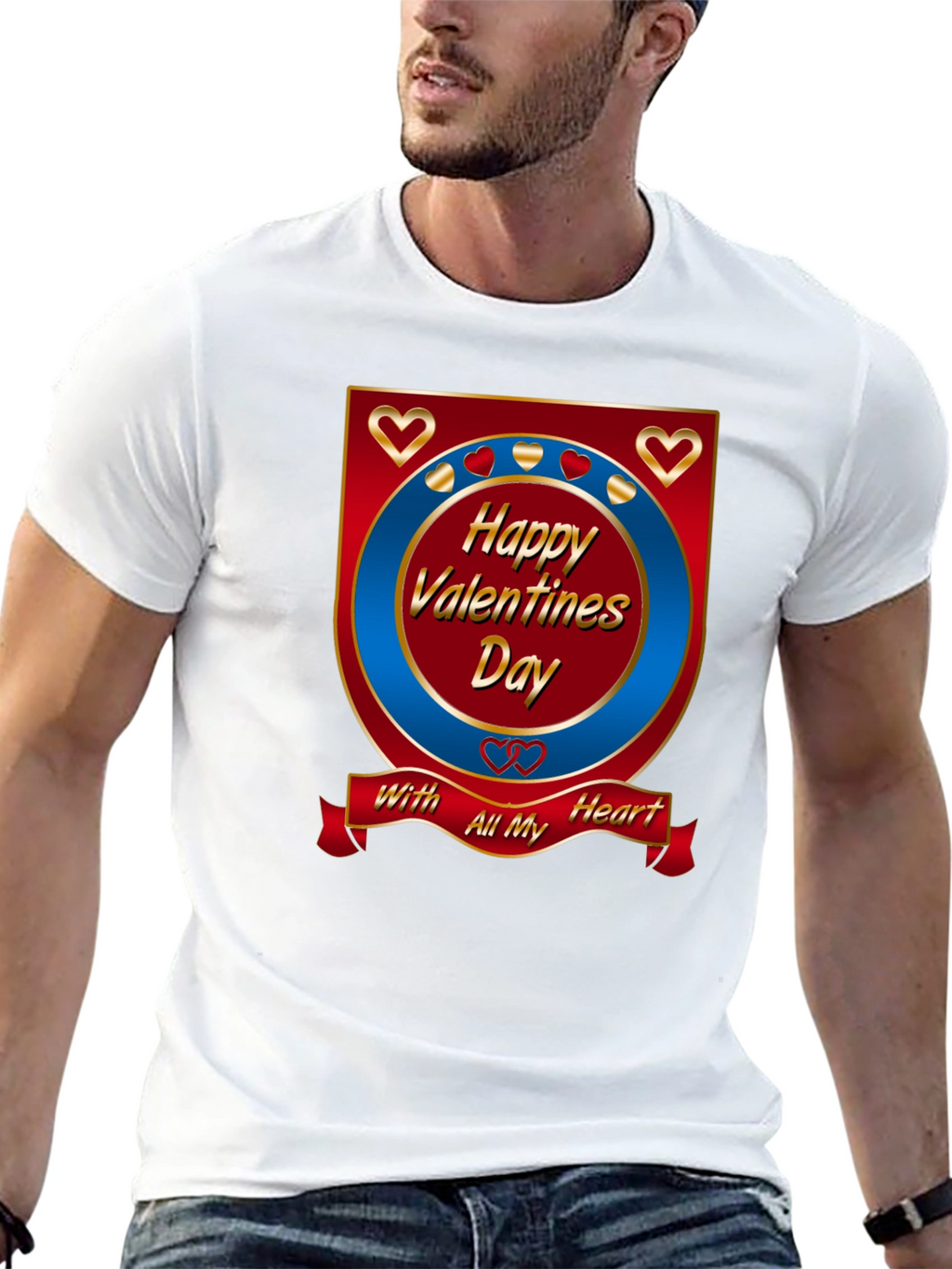 Happy Valentines Day Graphic T-Shirt