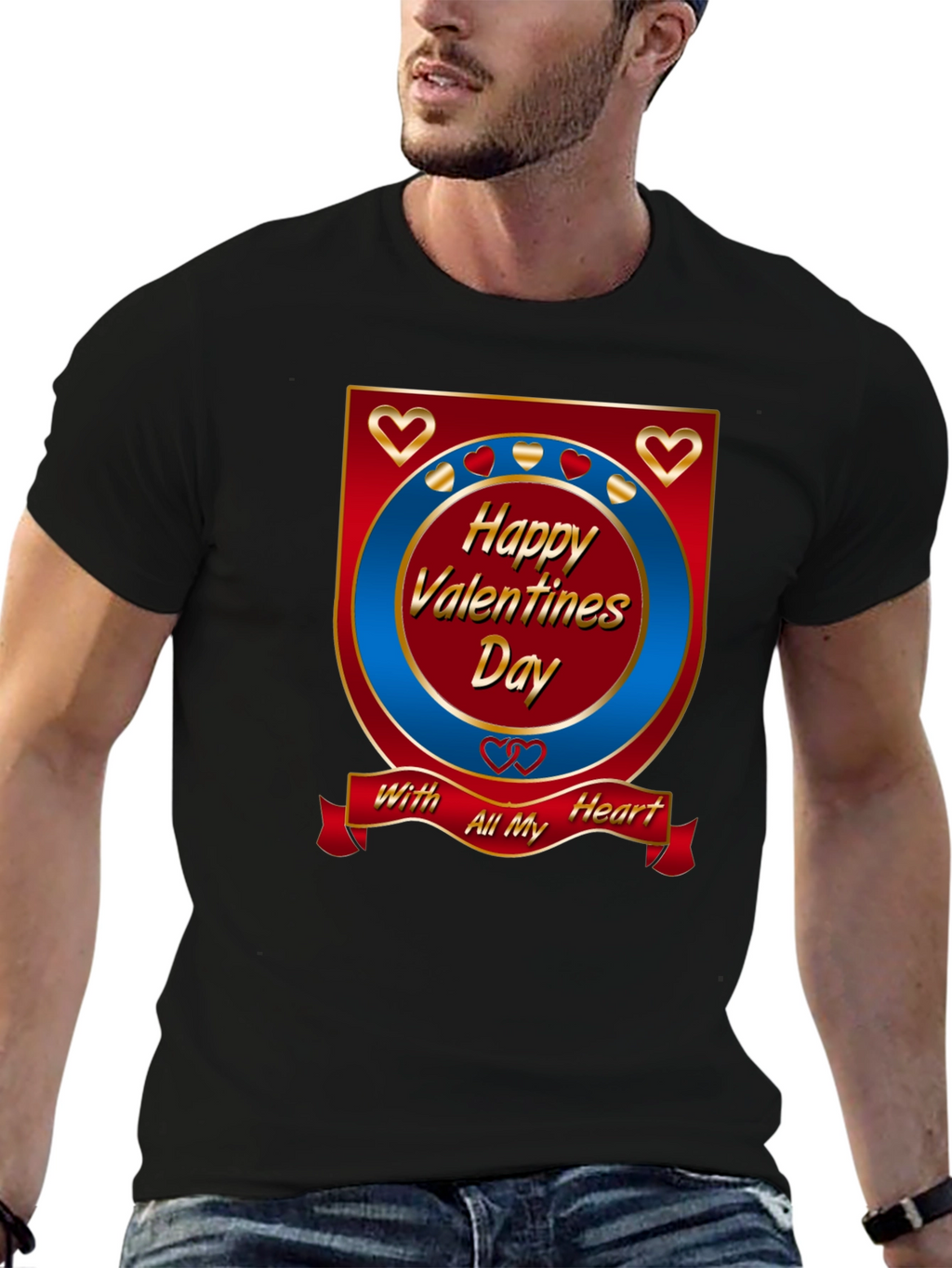 Happy Valentines Day Graphic T-Shirt