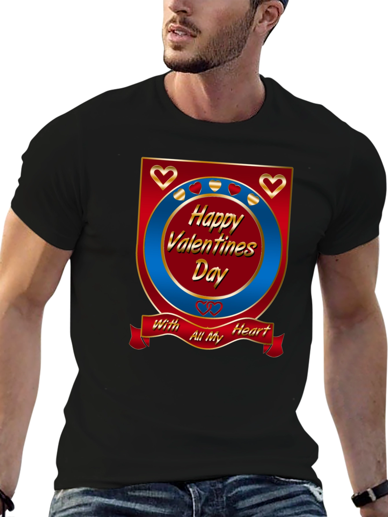 Happy Valentines Day Graphic T-Shirt
