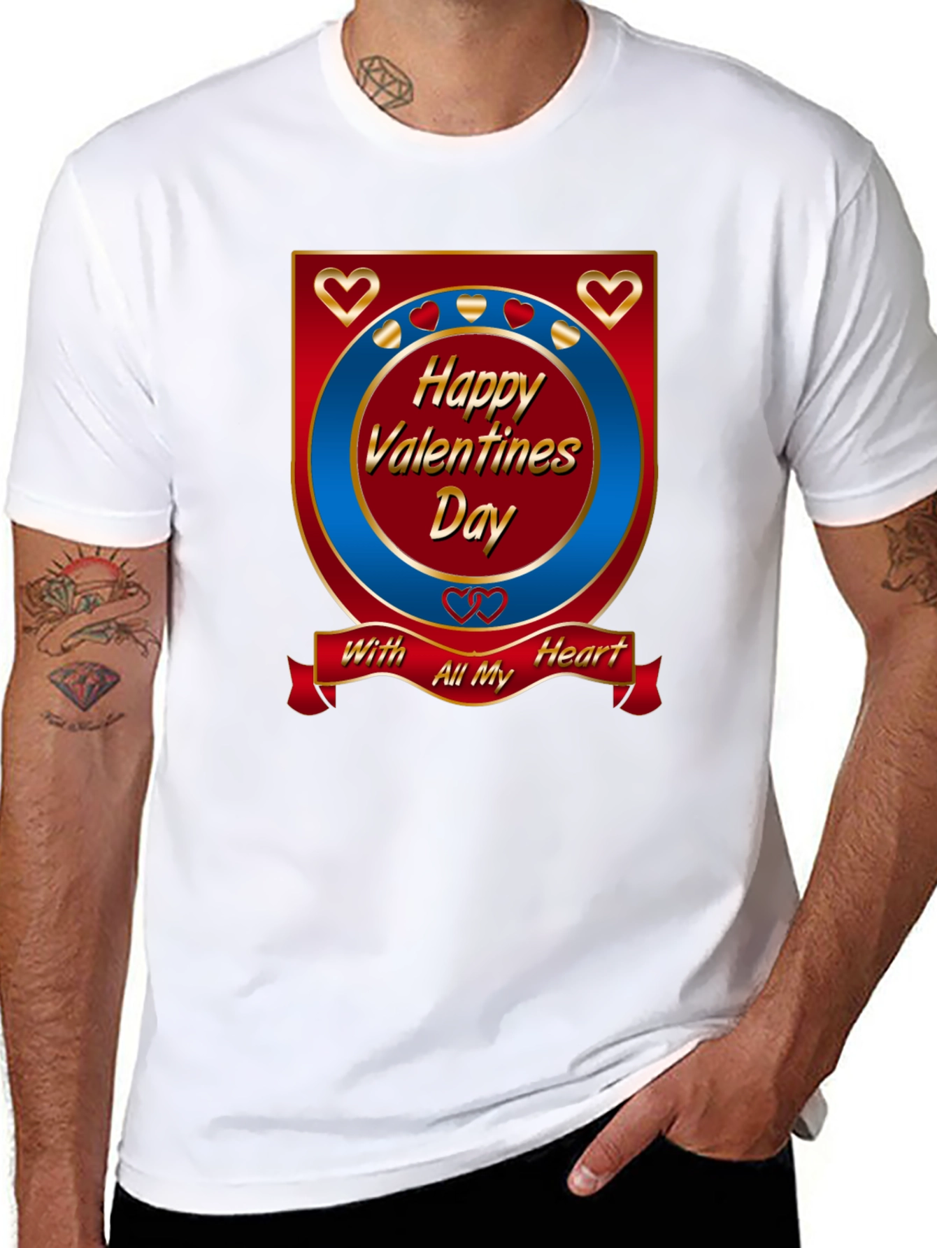 Happy Valentines Day Graphic T-Shirt
