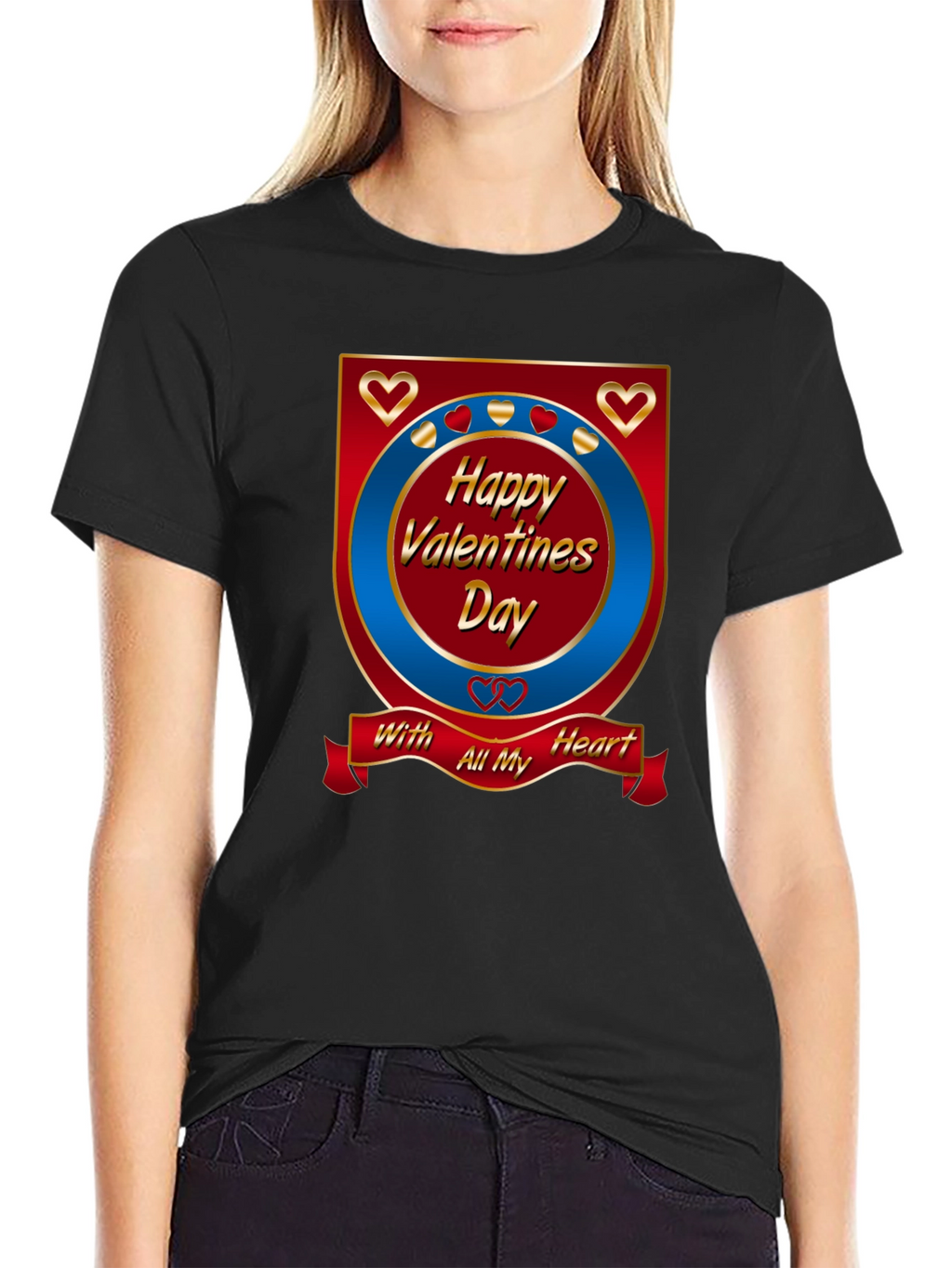 Happy Valentines Day Graphic T-Shirt