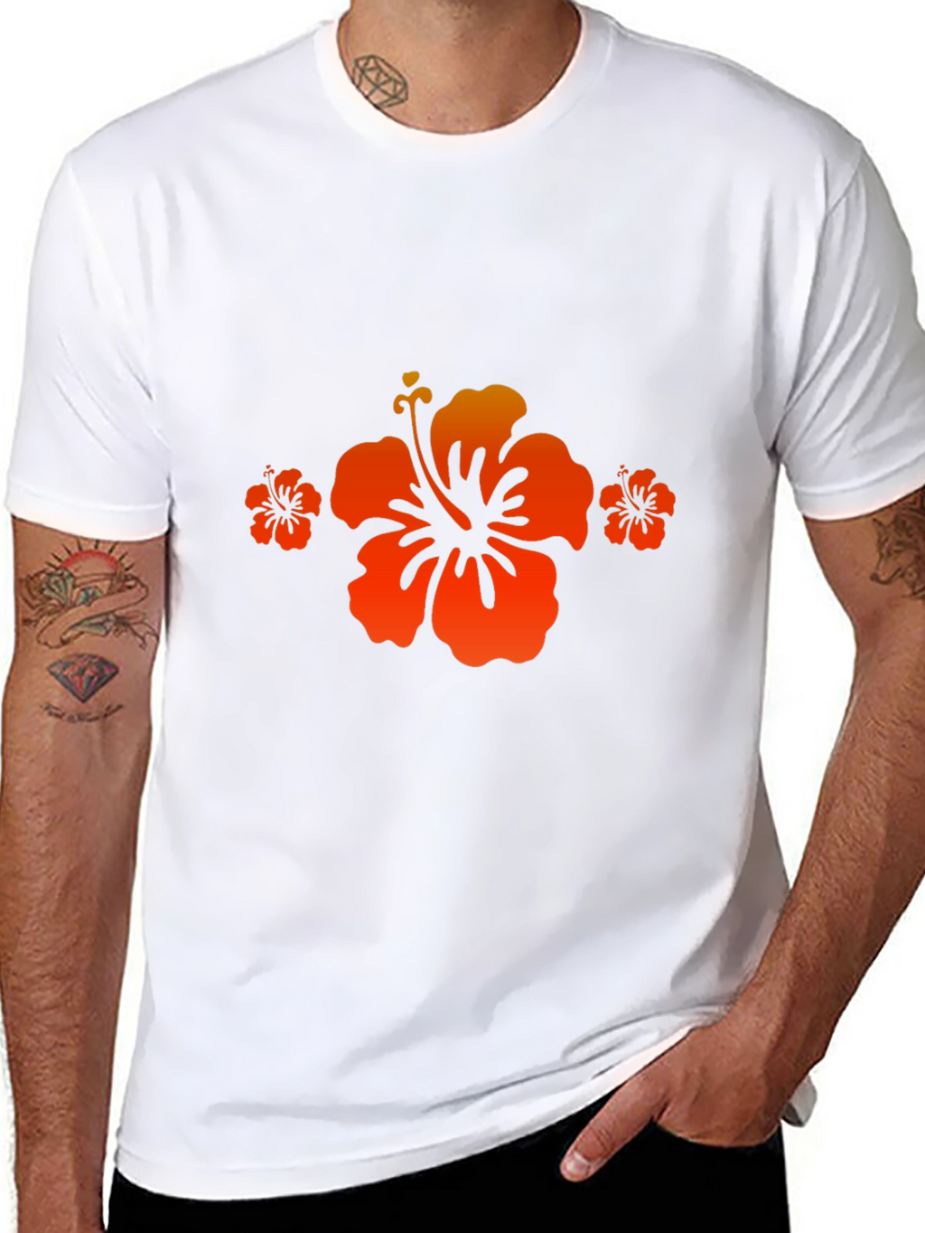 Hibiscus Flower Graphic Tee