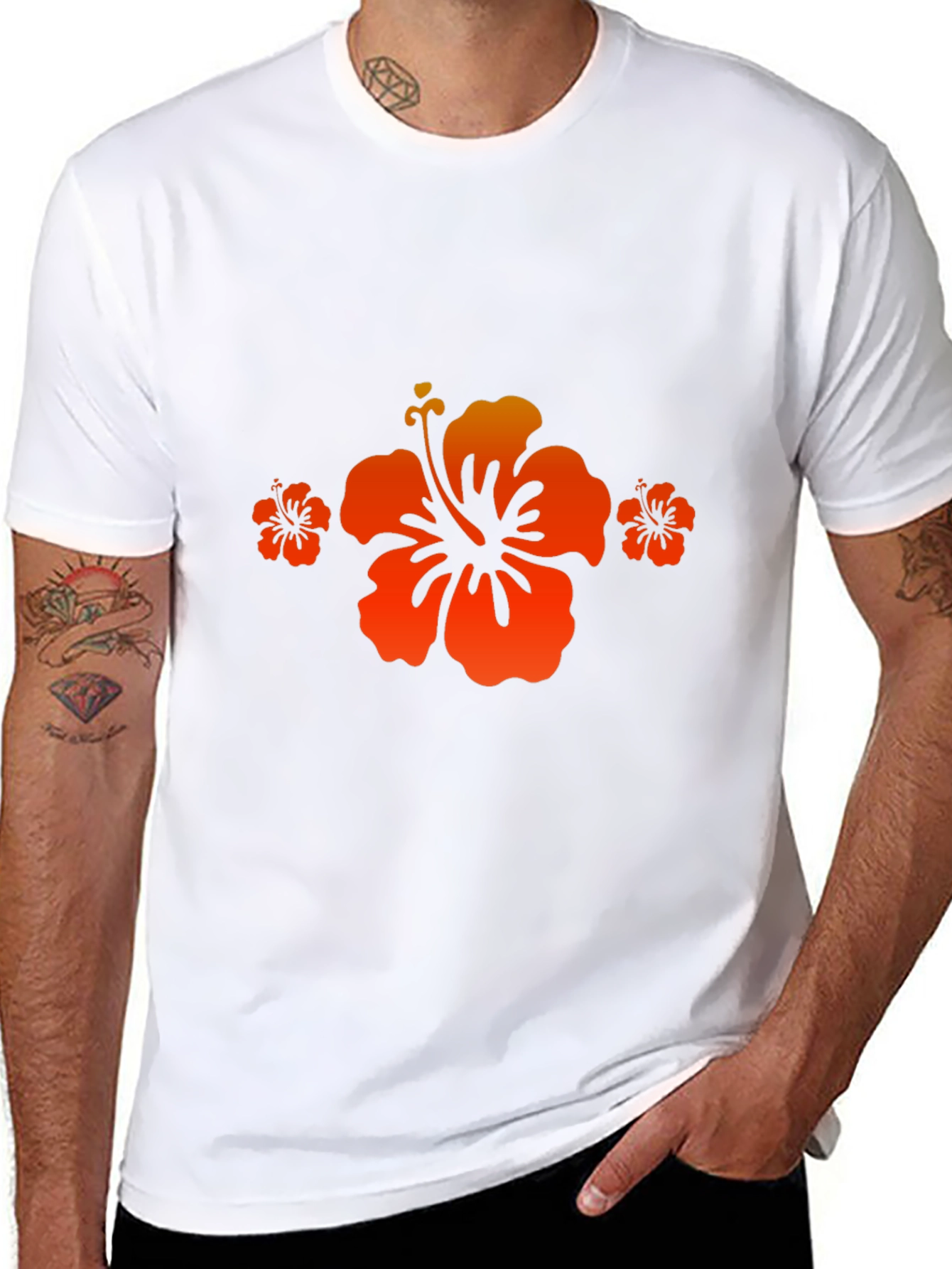 Hibiscus Flower Graphic Tee