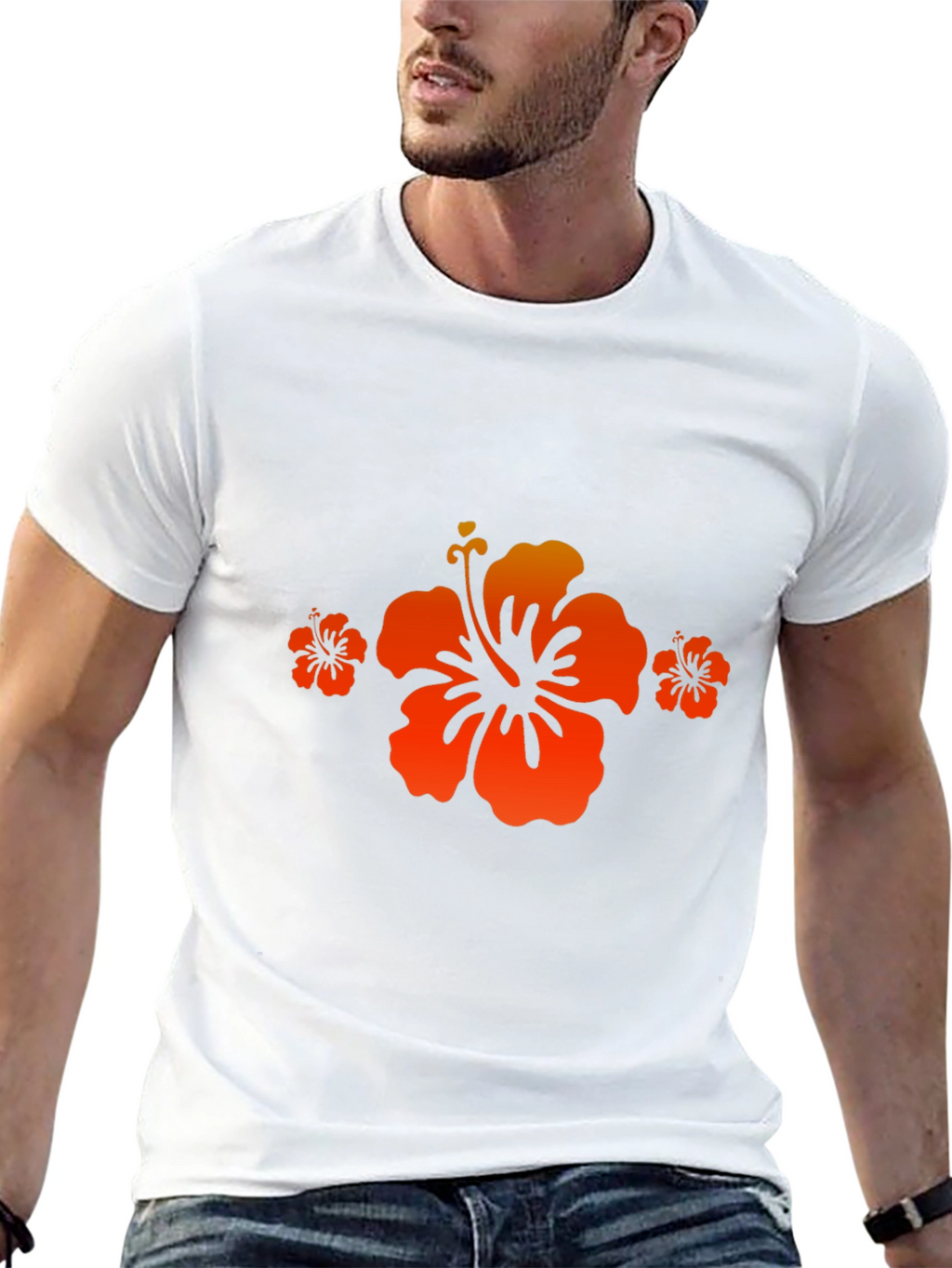 Hibiscus Flower Graphic Tee