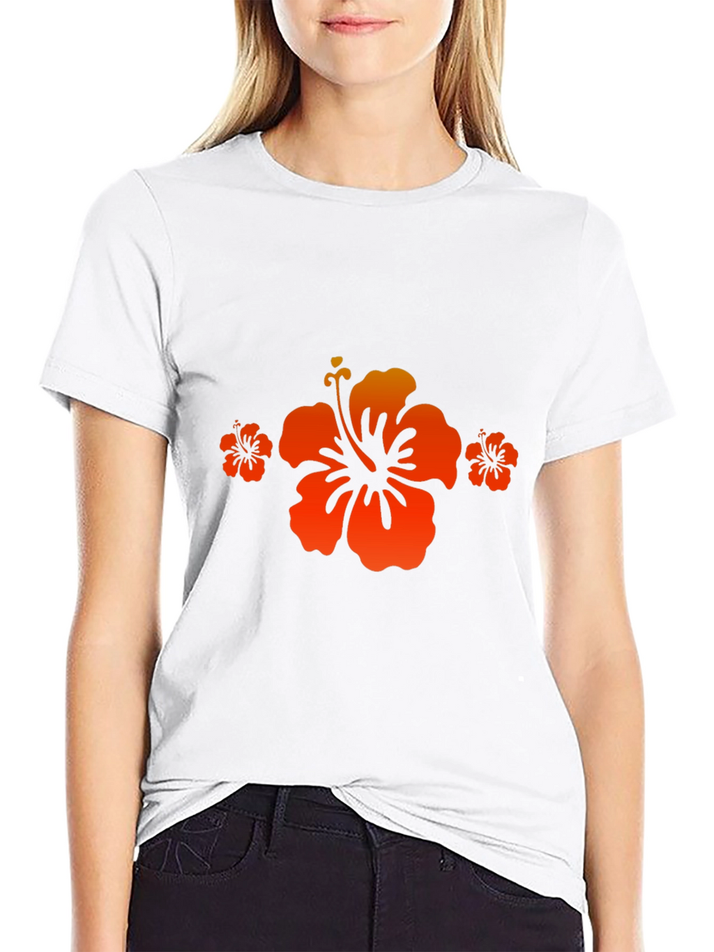 Hibiscus Flower Graphic Tee