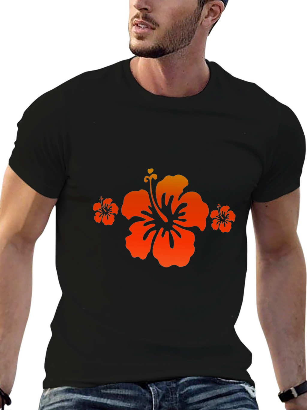 Hibiscus Flower Graphic Tee