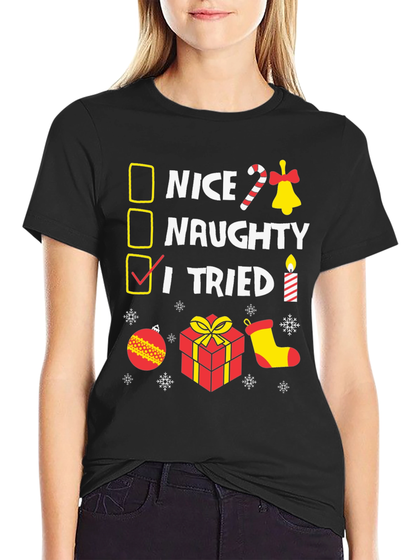 I Tried Funny Christmas T-Shirt
