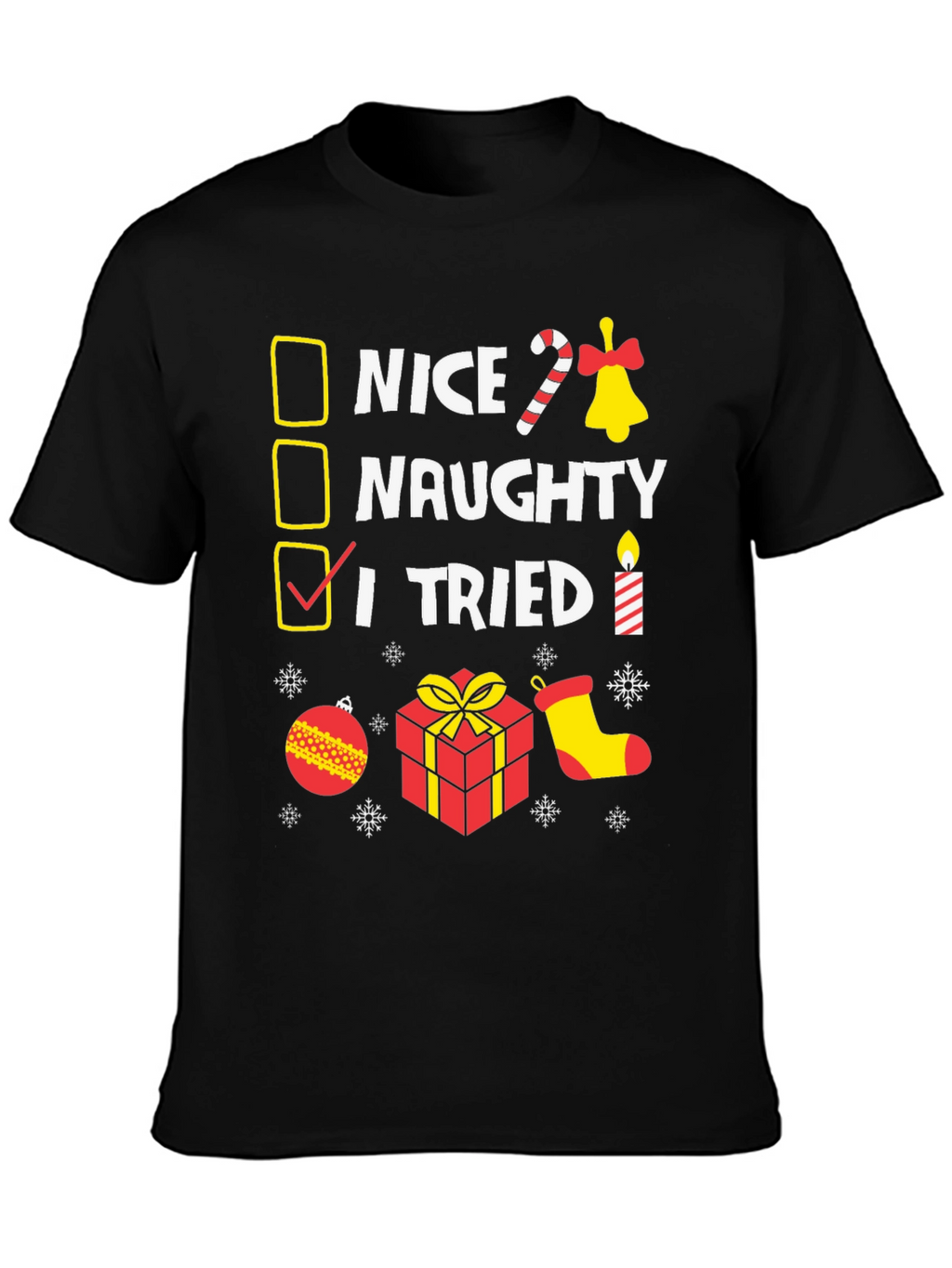 I Tried Funny Christmas T-Shirt