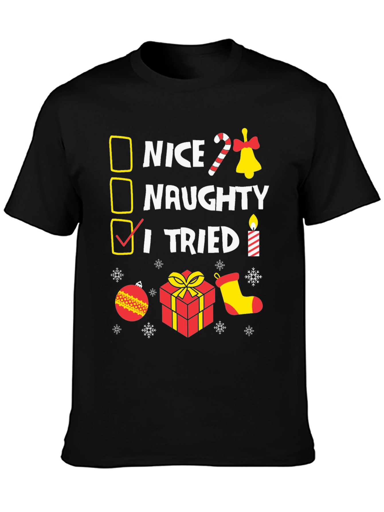 I Tried Funny Christmas T-Shirt