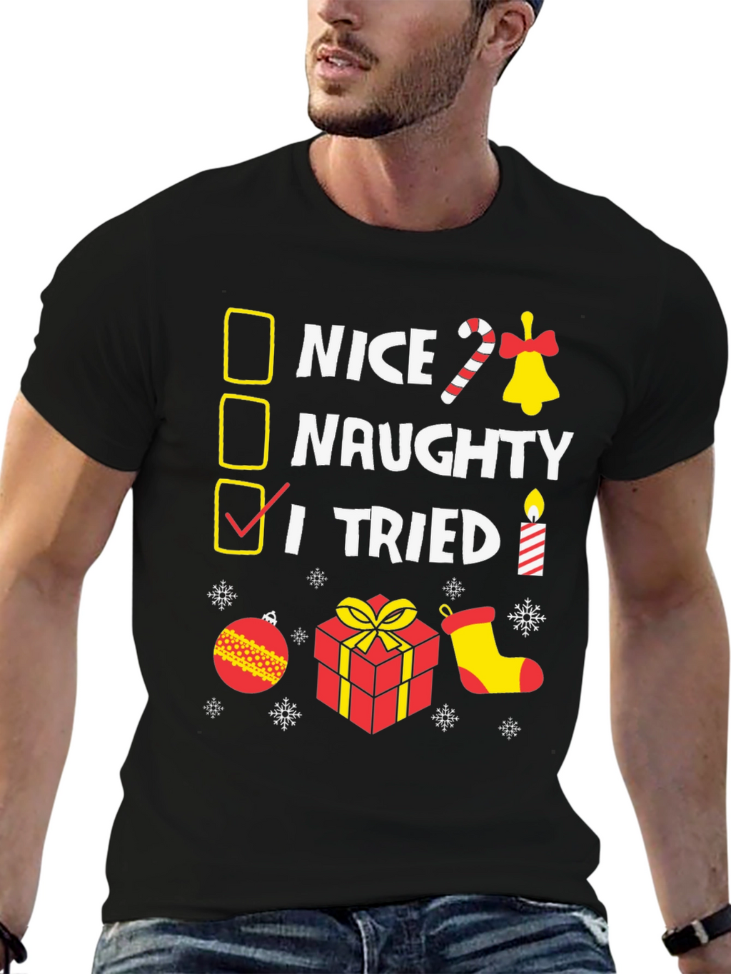 I Tried Funny Christmas T-Shirt