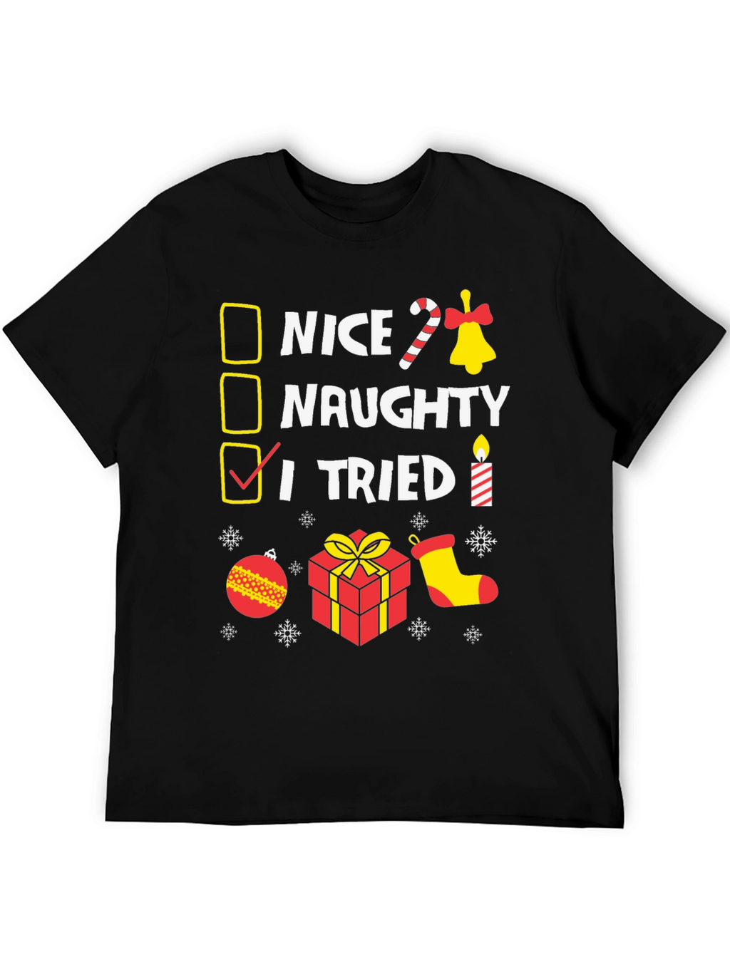I Tried Funny Christmas T-Shirt