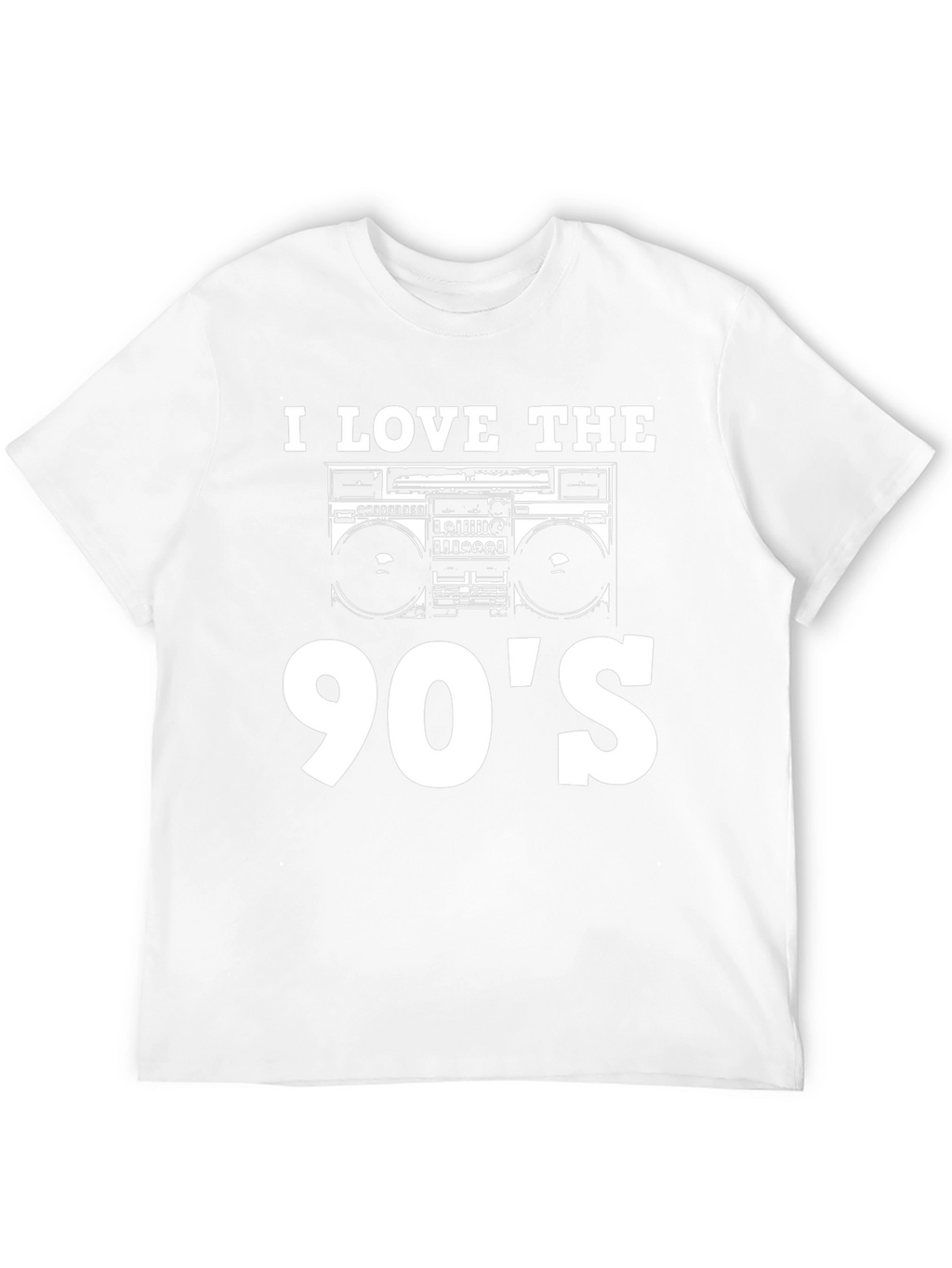 I Love The 90s Boombox Black T-Shirt