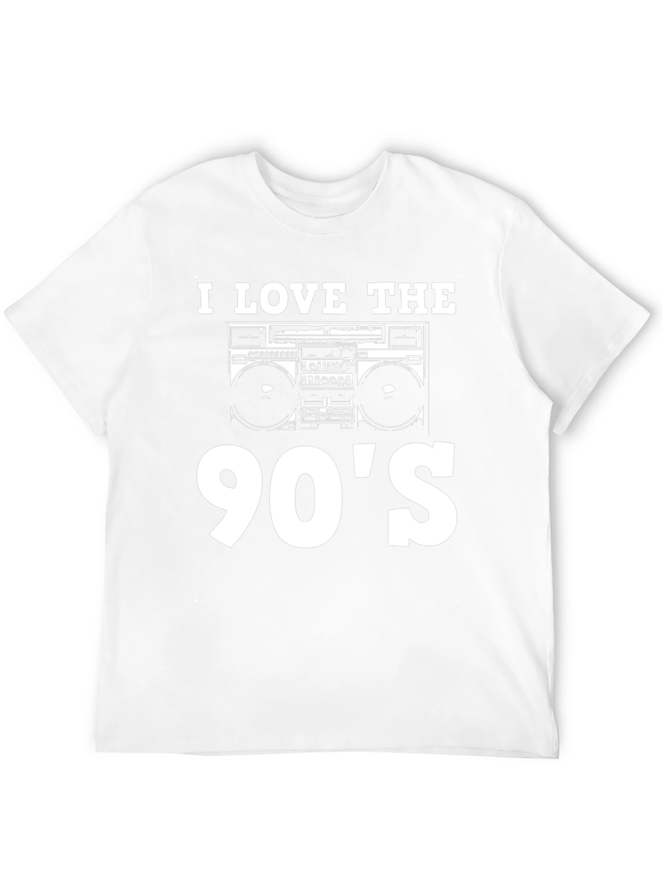 I Love The 90s Boombox Black T-Shirt