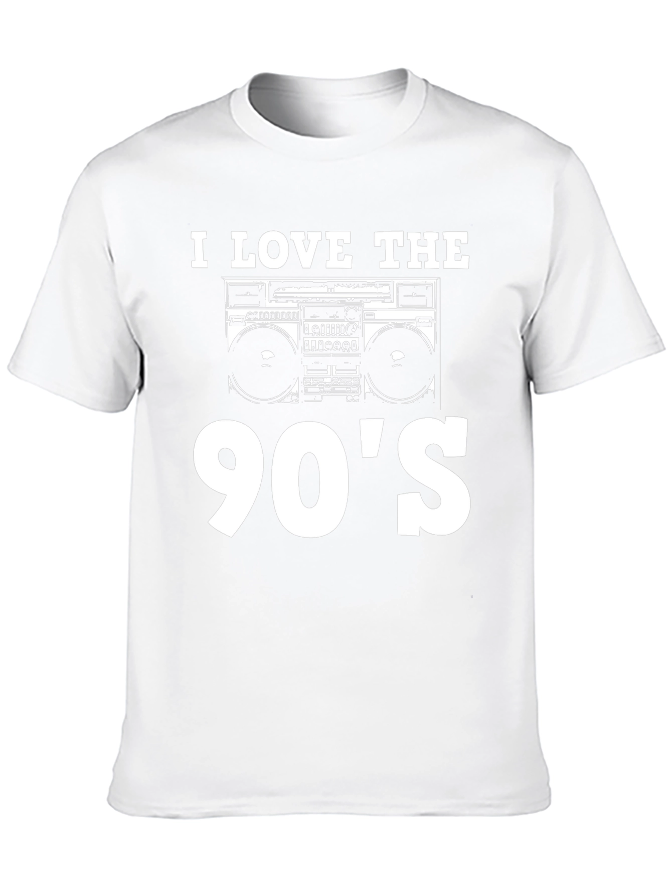 I Love The 90s Boombox Black T-Shirt