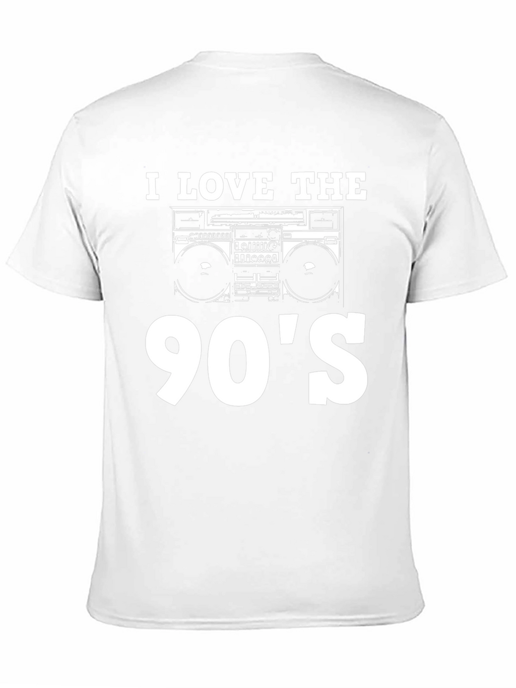I Love The 90s Boombox Black T-Shirt