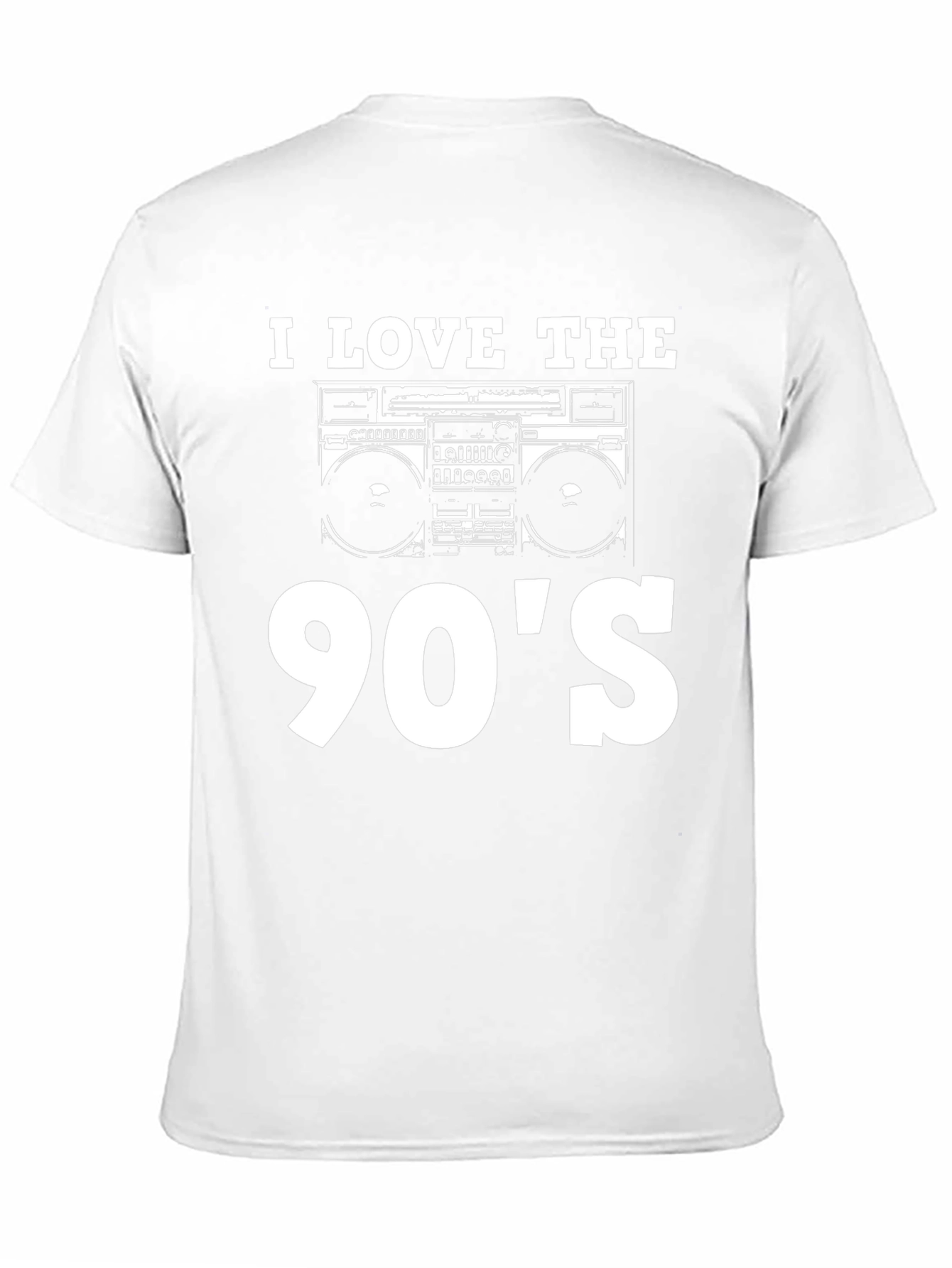 I Love The 90s Boombox Black T-Shirt