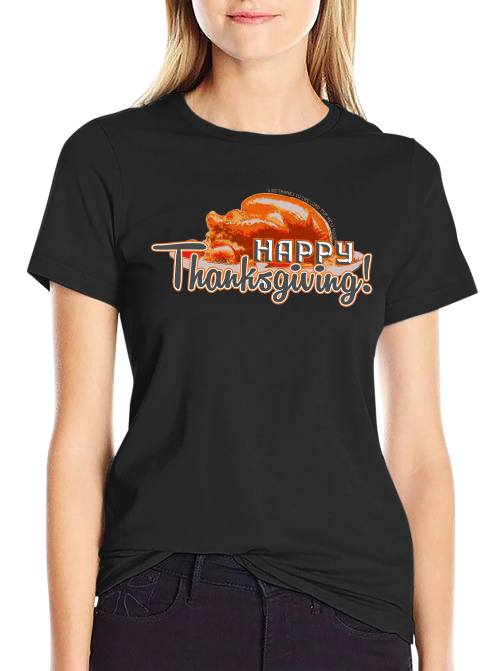 Happy Thanksgiving Turkey Graphic T-Shirt
