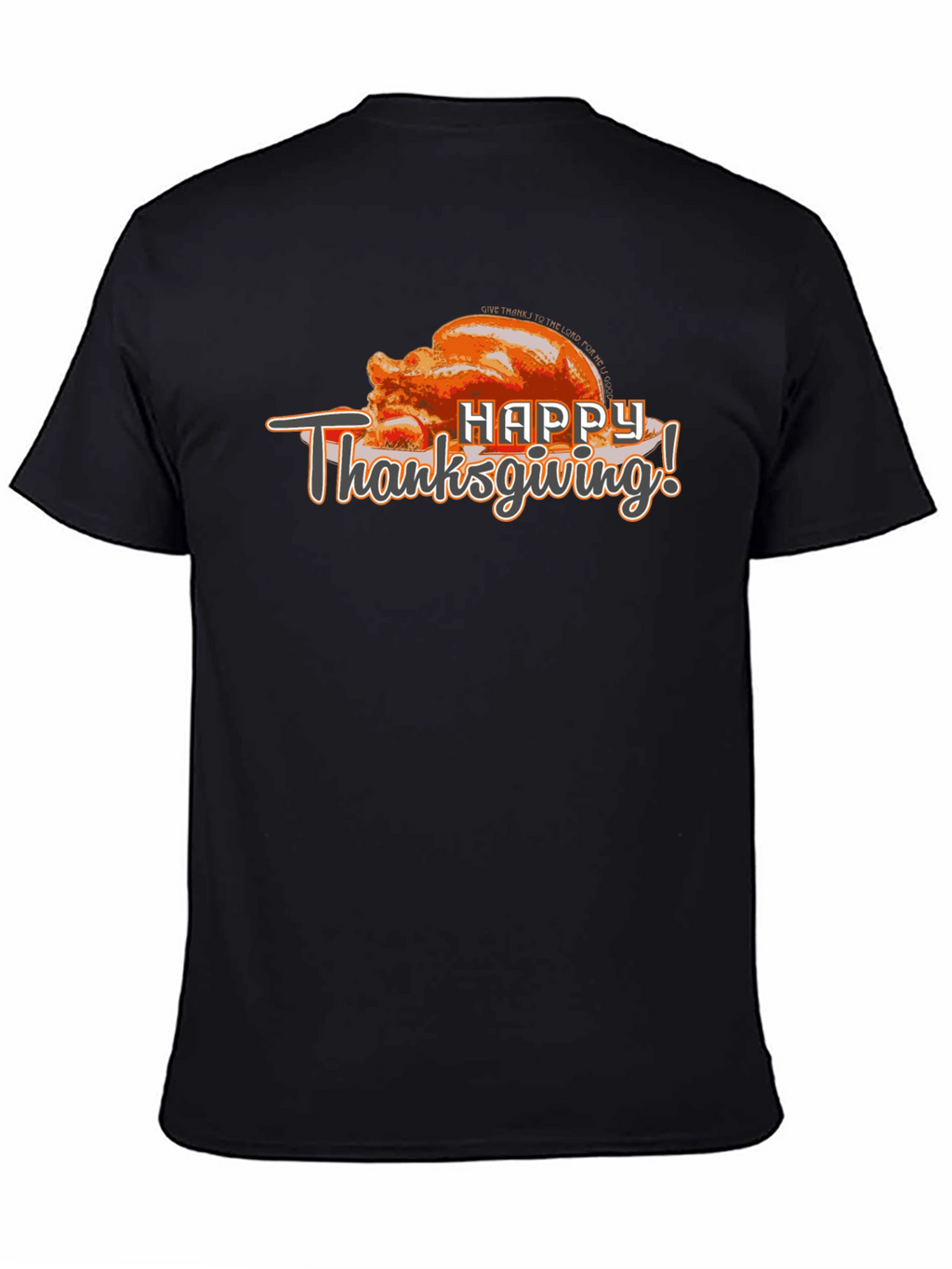 Happy Thanksgiving Turkey Graphic T-Shirt