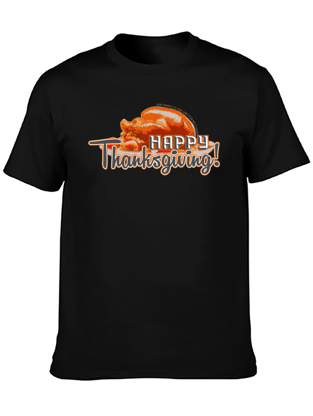 Happy Thanksgiving Turkey Graphic T-Shirt