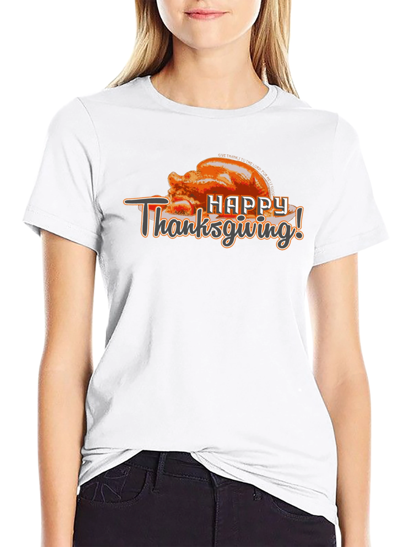 Happy Thanksgiving Turkey Graphic T-Shirt